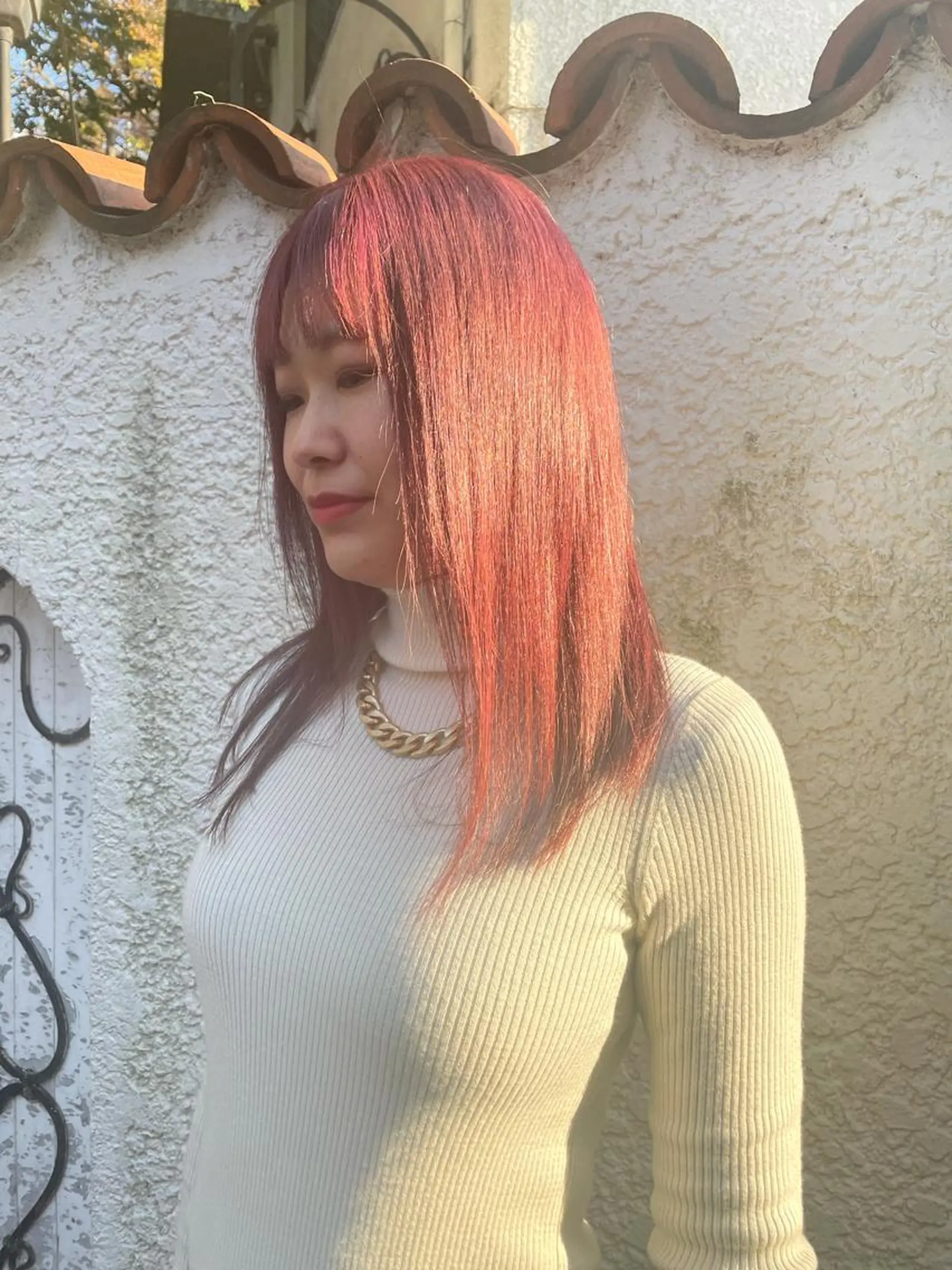 セミロング ケアカラー ヘアカラー トリートメント Lia所属・縮毛矯正の達人 ☆　松本のヘアスタイル