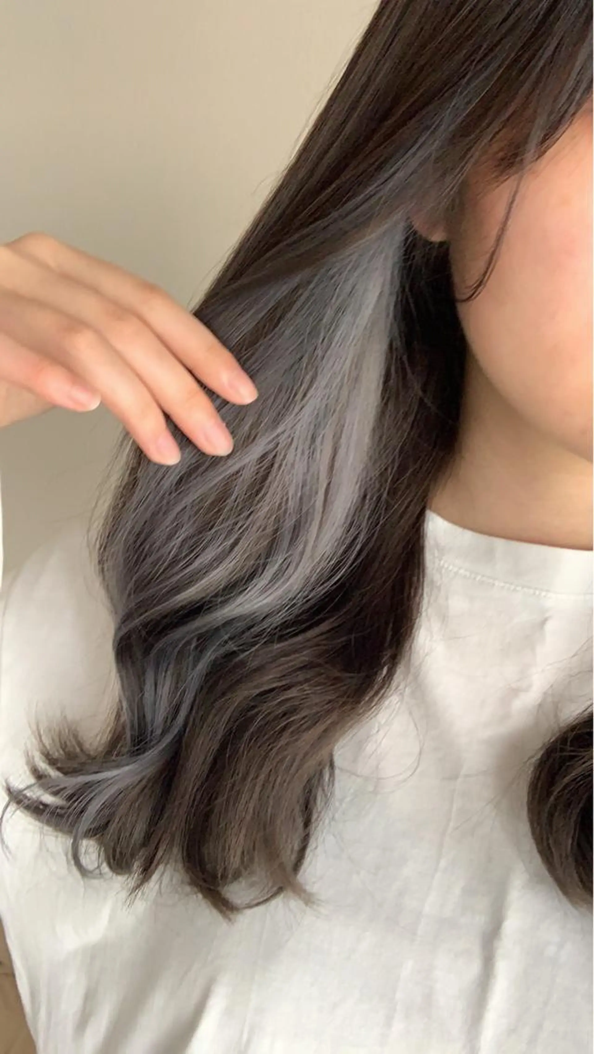 ロング カラー 田中 瑞妃のヘアスタイル