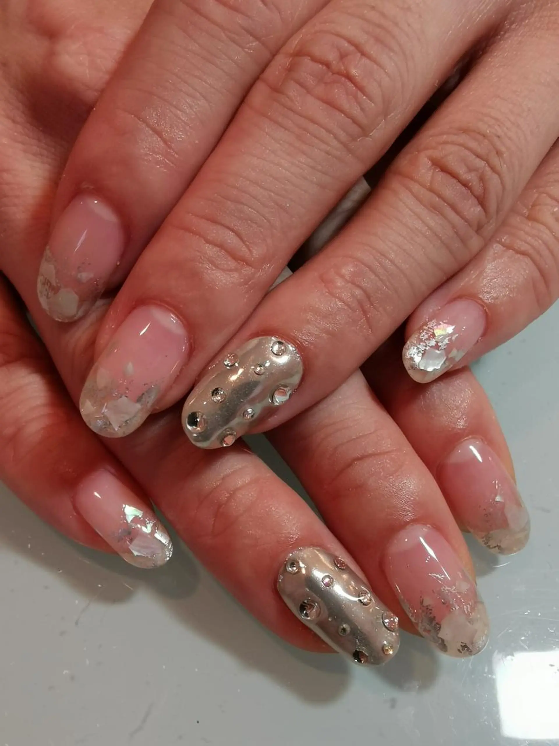 ネイル ミラーネイル 人気エリア💖完全個室【ルリエ】所属・ネイルサロン Lelienルリエのネイルデザイン