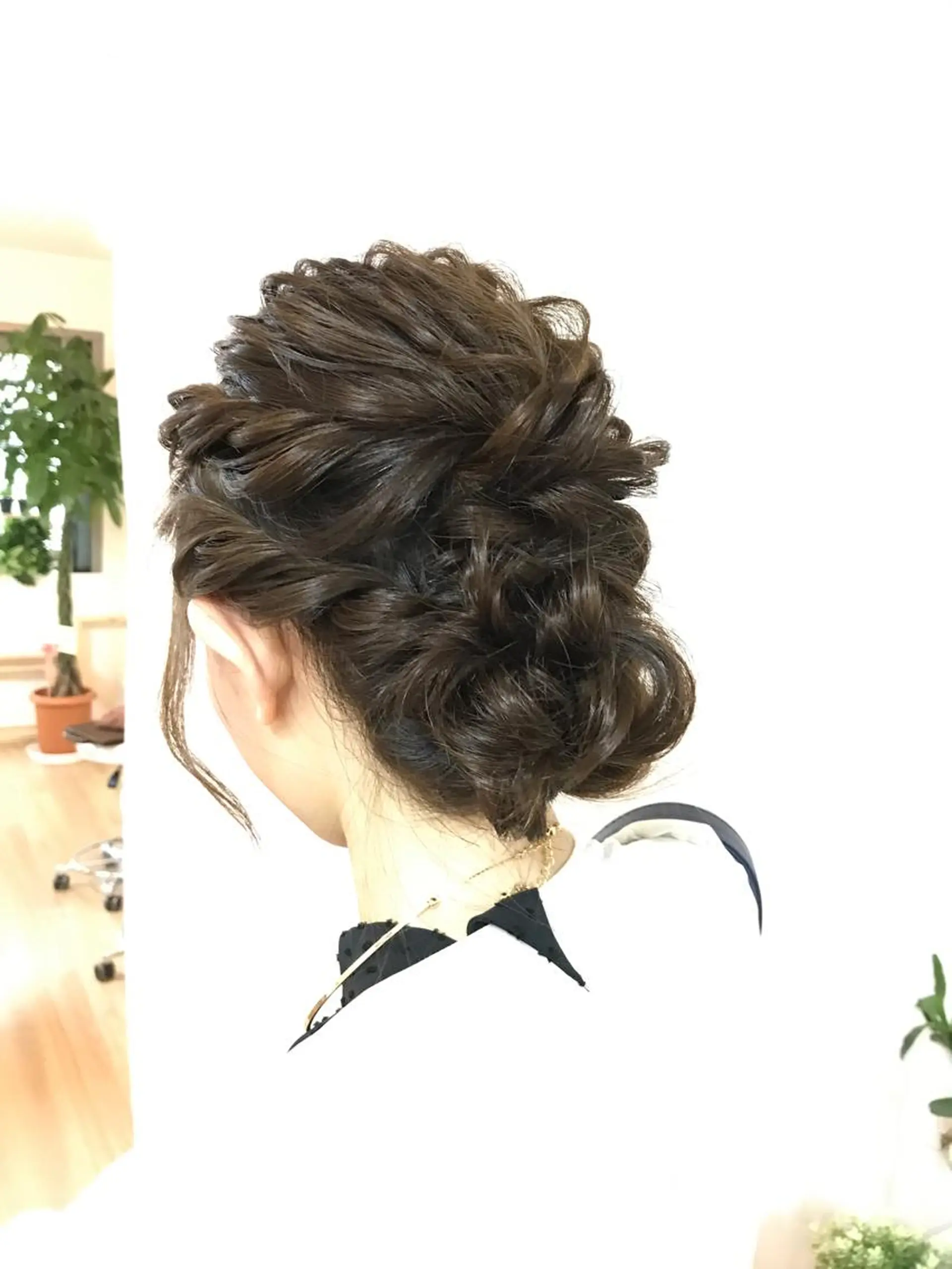 セミロング ヘアアレンジ ヘアセット/卒業式 袴着付け✨清水玲歌のヘアスタイル