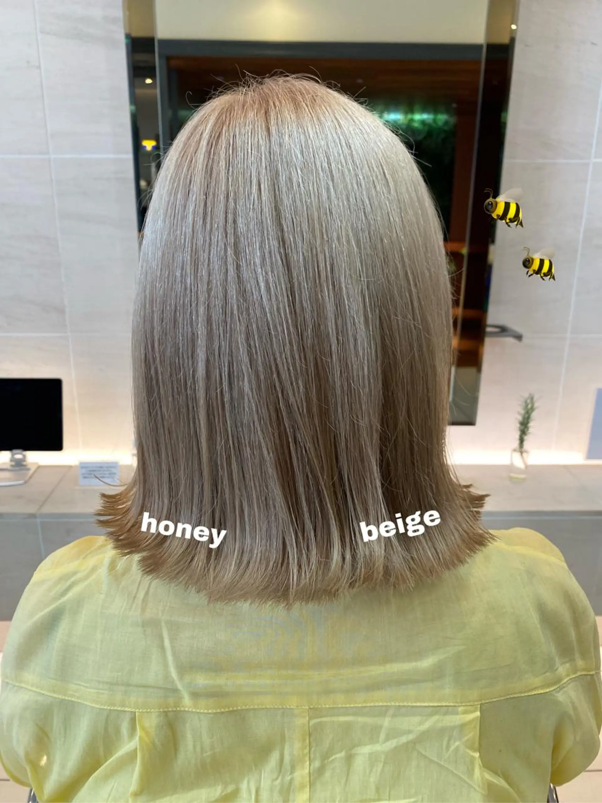 ミディアム 切りっぱなしボブ ボブ sea's所属・ヒラカホ/矢場町/ ブリーチ/似合わせのヘアスタイル