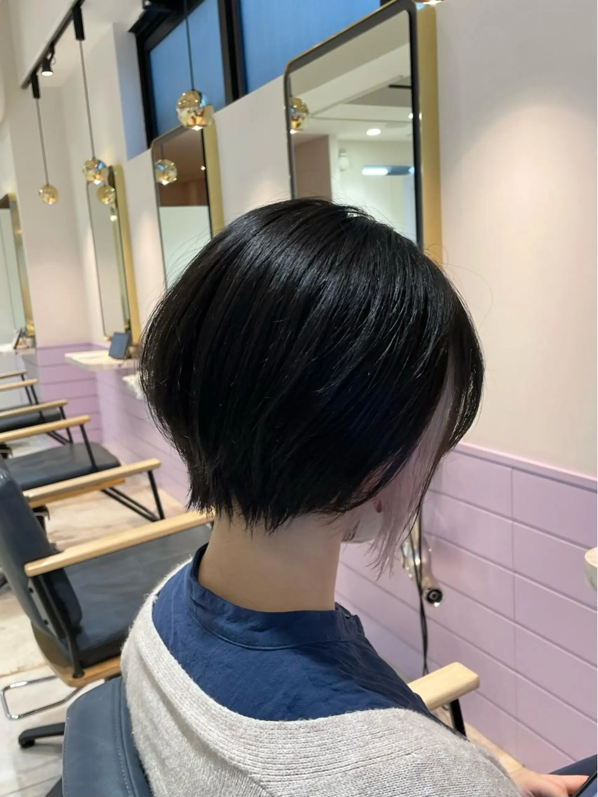 ショート カラー イヤリングカラー カット ヘアカラー 髪質改善/縮毛矯正 ボブ/Ryuseiのヘアスタイル