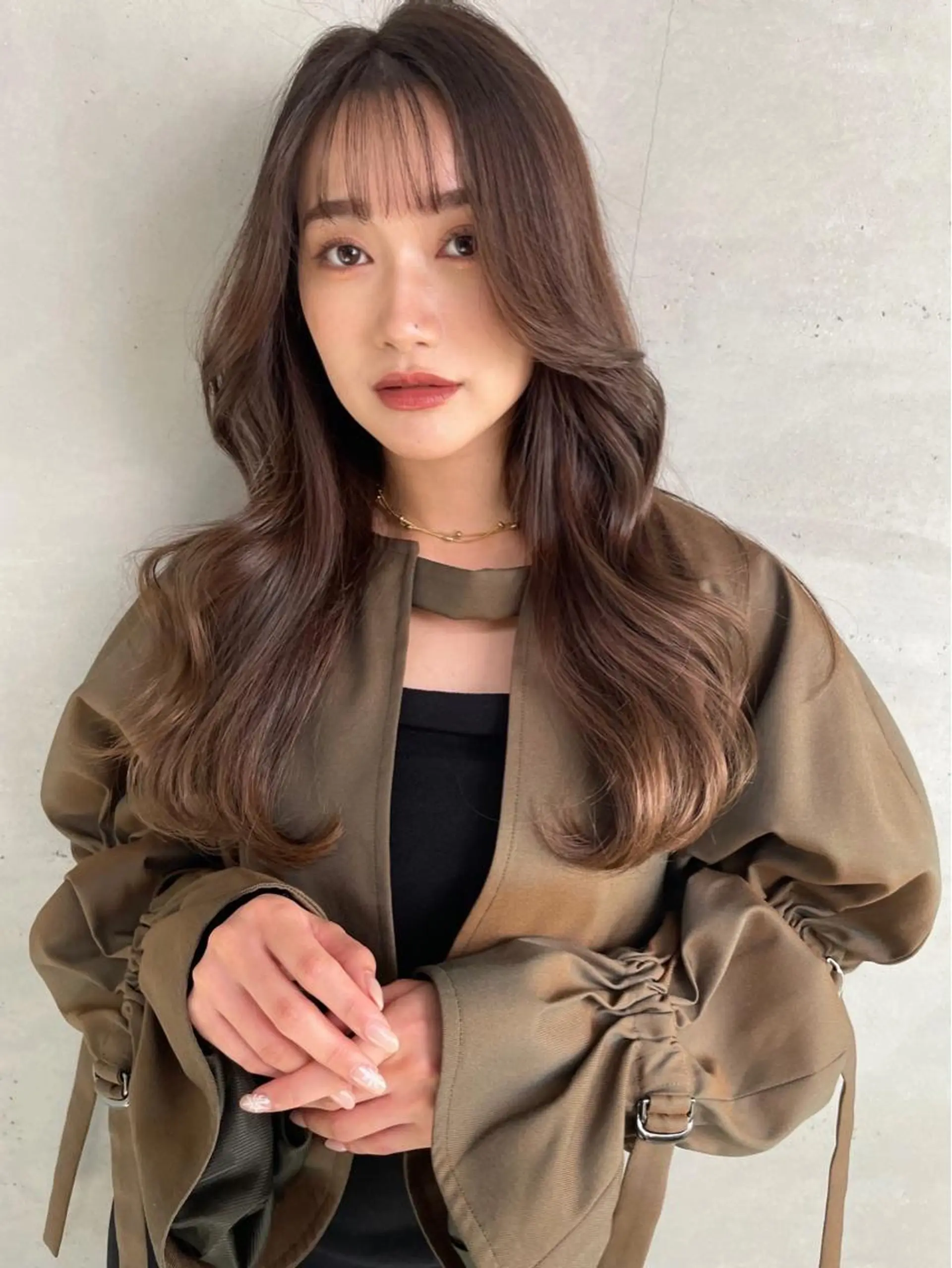 ロング カラー unico.所属・韓国ヘア/暖色カラー 新美多英のヘアスタイル