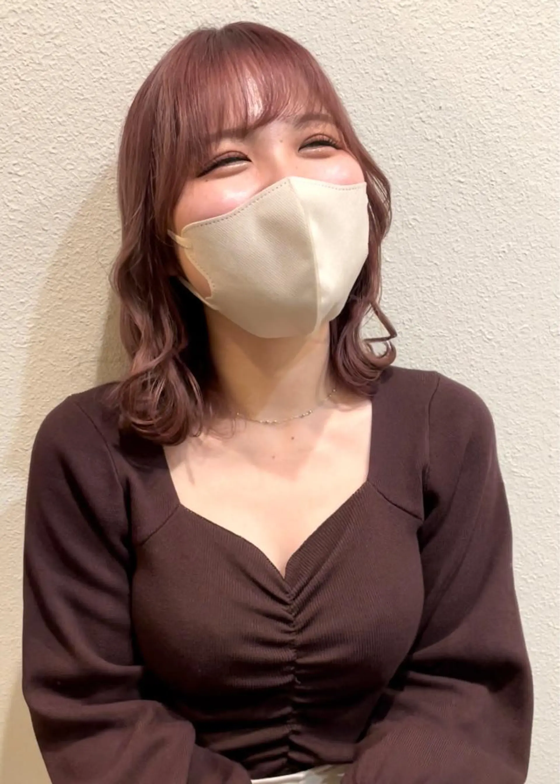 ミディアム カラー ヒナゴ トヨカズのヘアスタイル