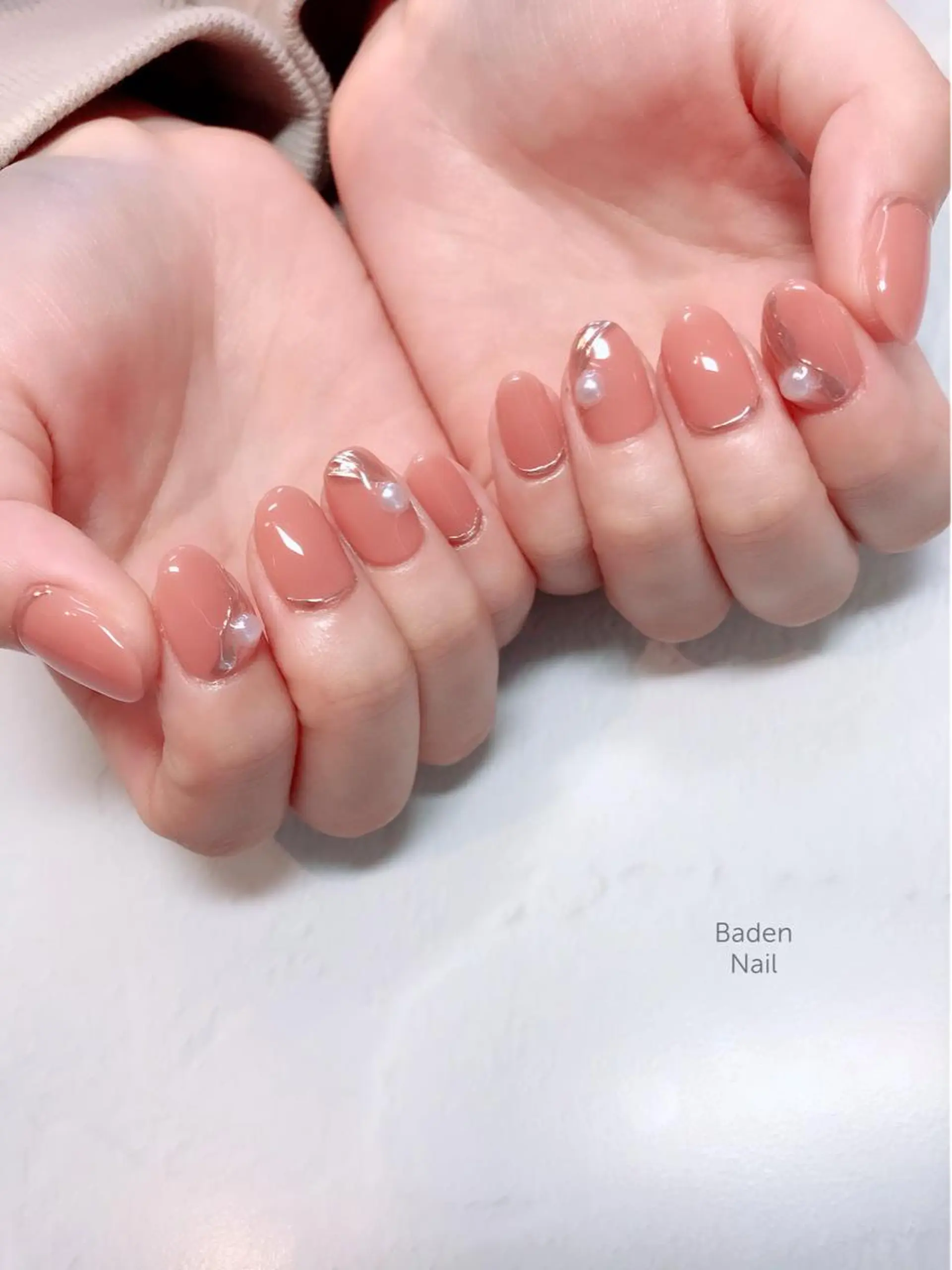 ネイル アートネイル ミラーネイル Baden Nail ﾊﾞ-ﾃﾞﾝ ﾈｲﾙのネイルデザイン