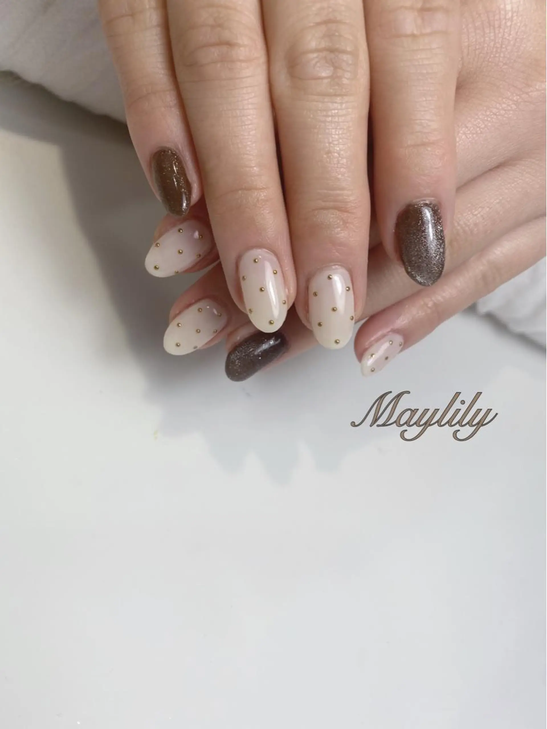 ネイル 持ち込み ハンドネイル Nail salon Maylily所属・Nail salon Maylilyのネイルデザイン