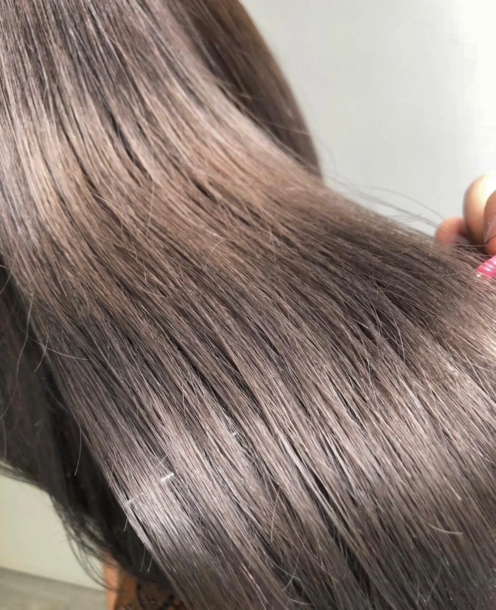 ロング カラー salowin 原宿 aroa所属・韓国／ハッシュカット ／透明感カラー／金野のヘアスタイル