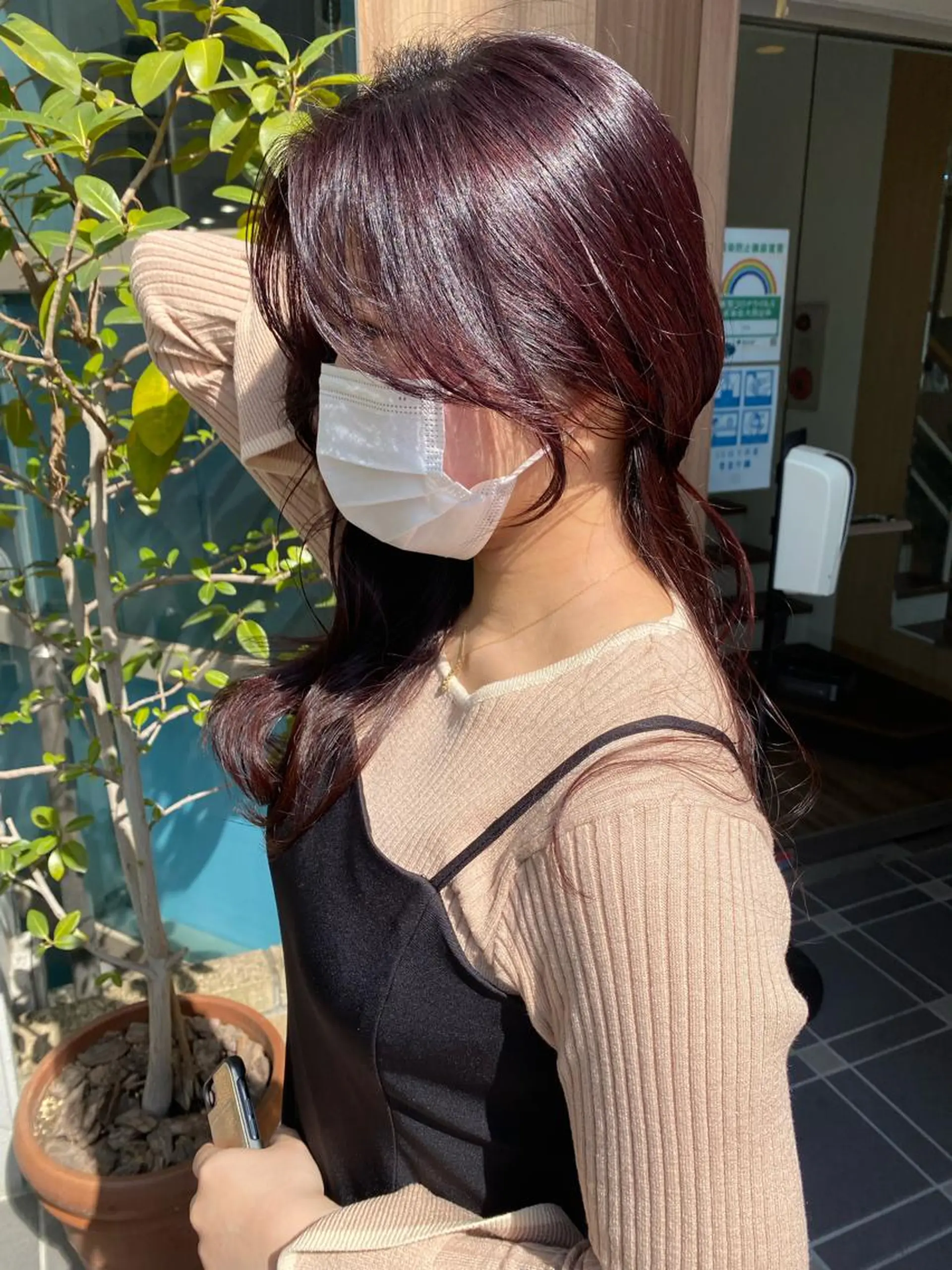 ロング レイヤーカット /透明感/千葉怜寿のヘアスタイル