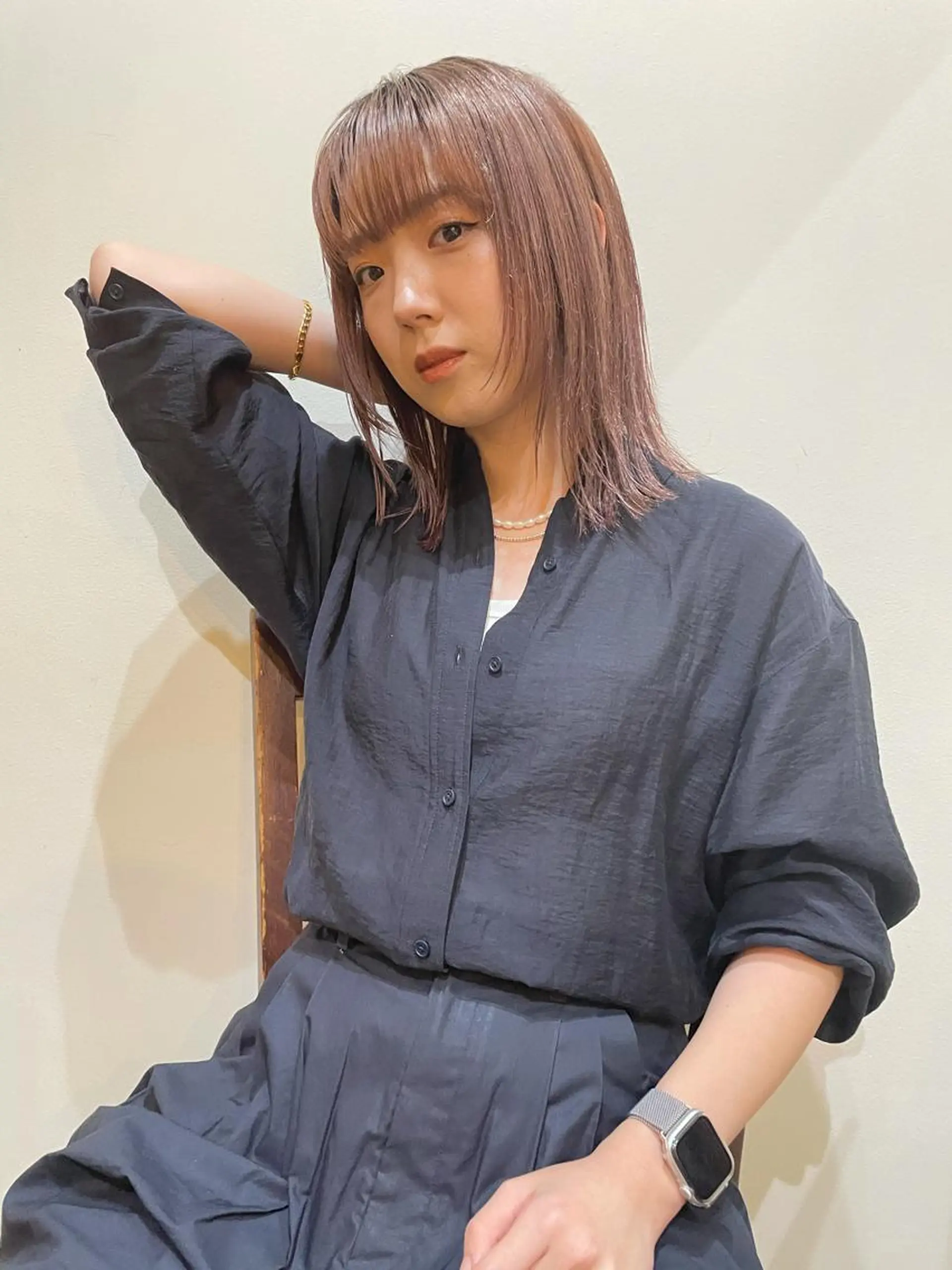ミディアム be.perch所属・山口 朔弥のヘアスタイル