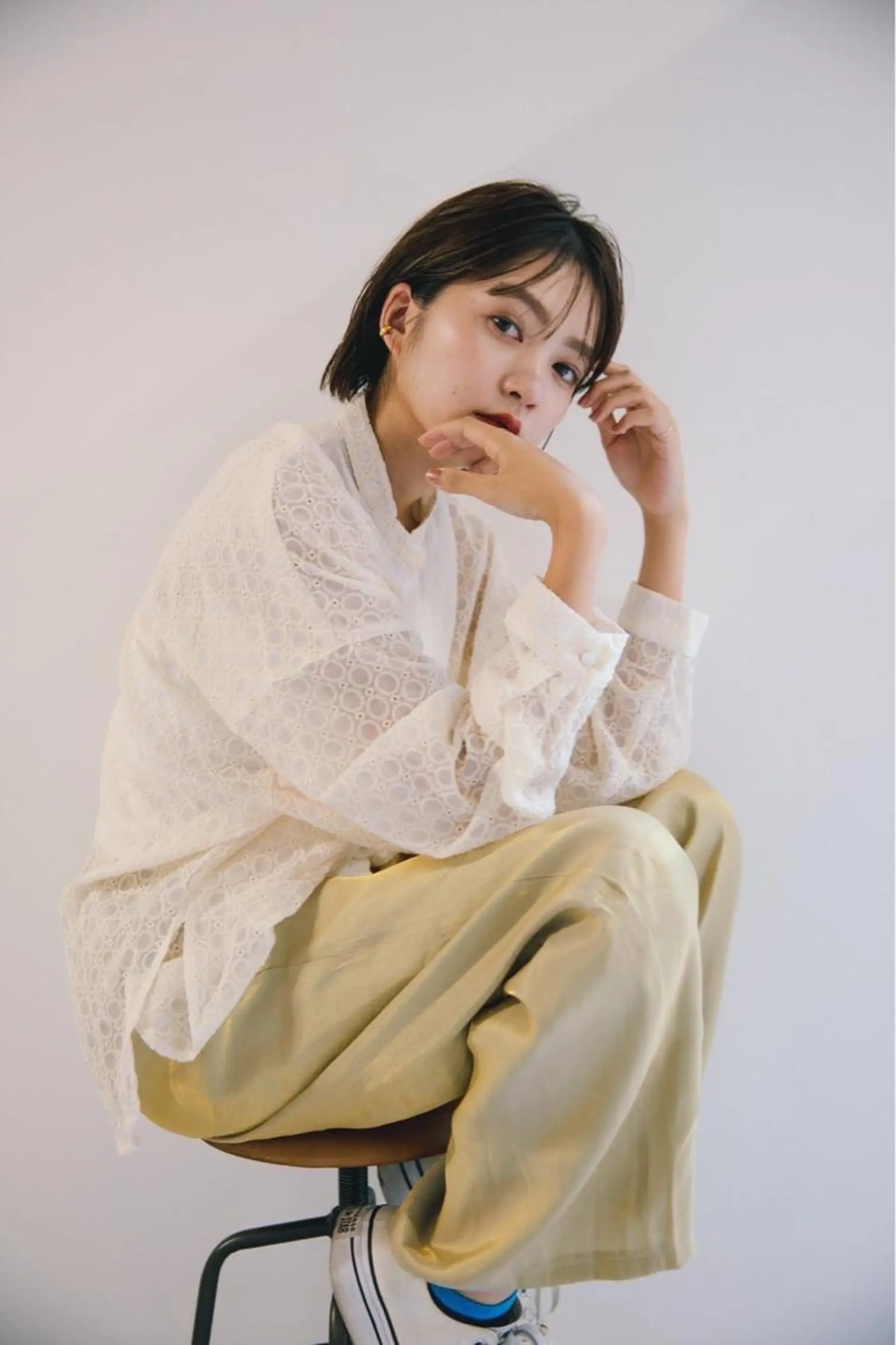 ショート カラー ヘアアレンジ バレイヤージュ ブリーチ ケアブリーチ ダブルカラー イヤリングカラー ☀️Luana☀️ 公式/大通のヘアスタイル