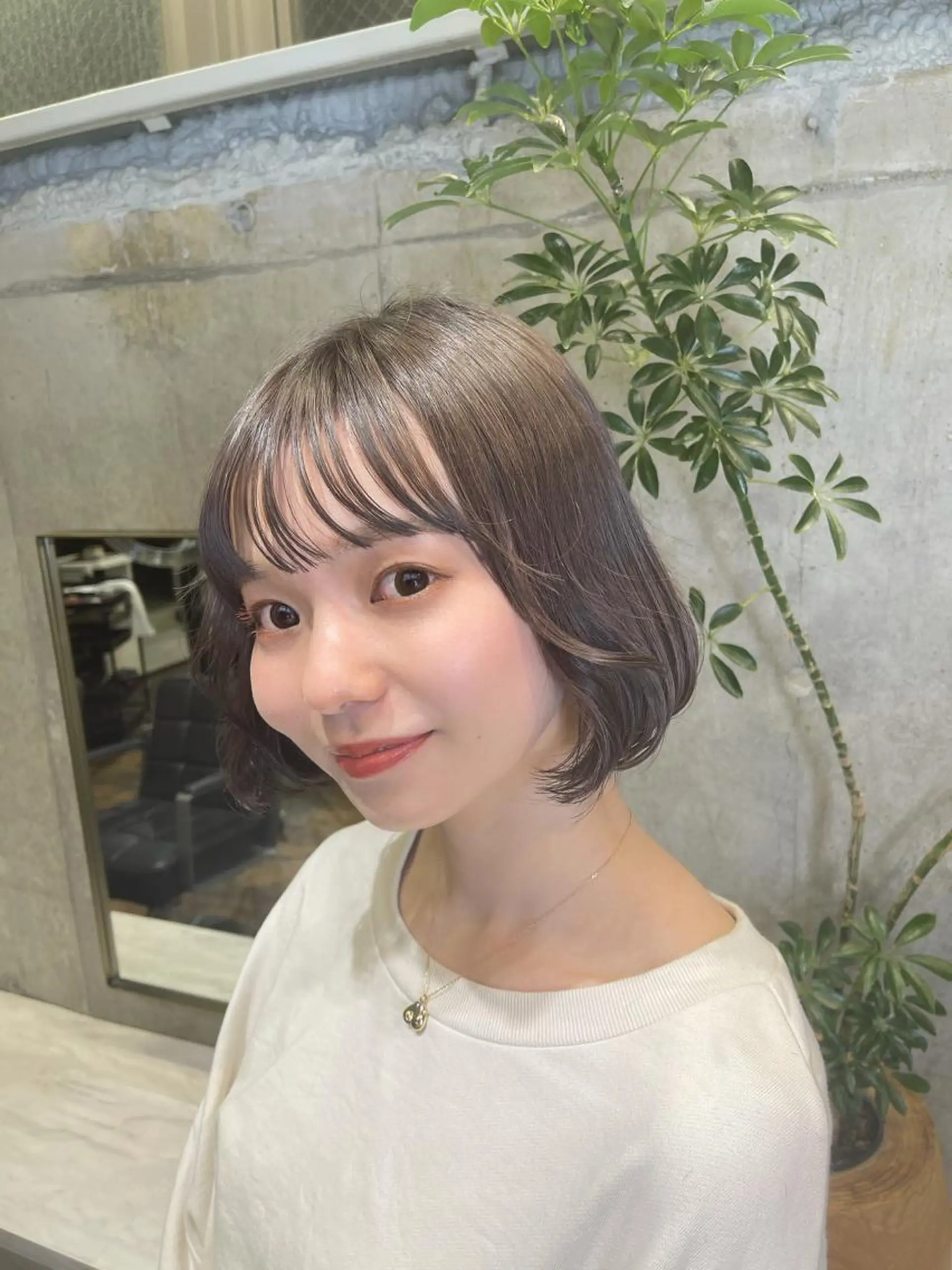 ショート レイヤー特化/小顔顔 周り/セノ/表参道のヘアスタイル