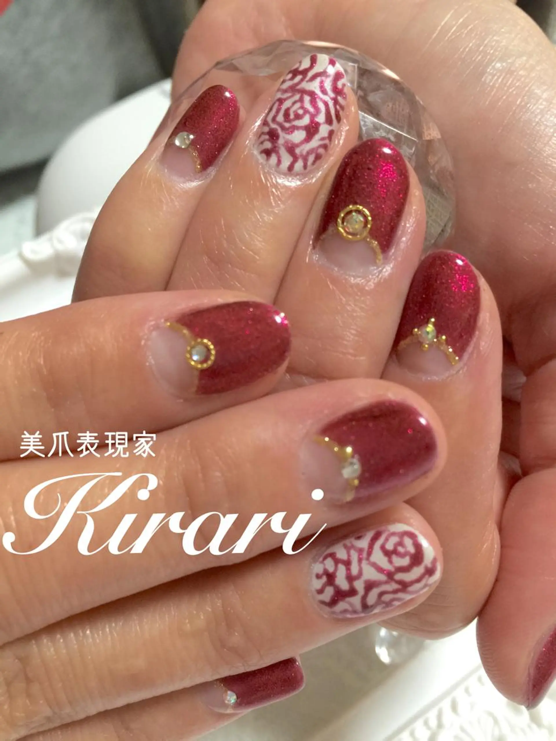 ネイル 赤色 Nail &Beauty Salon ☆Kirari☆所属・ビューティサロン ☆Kirari☆のネイルデザイン