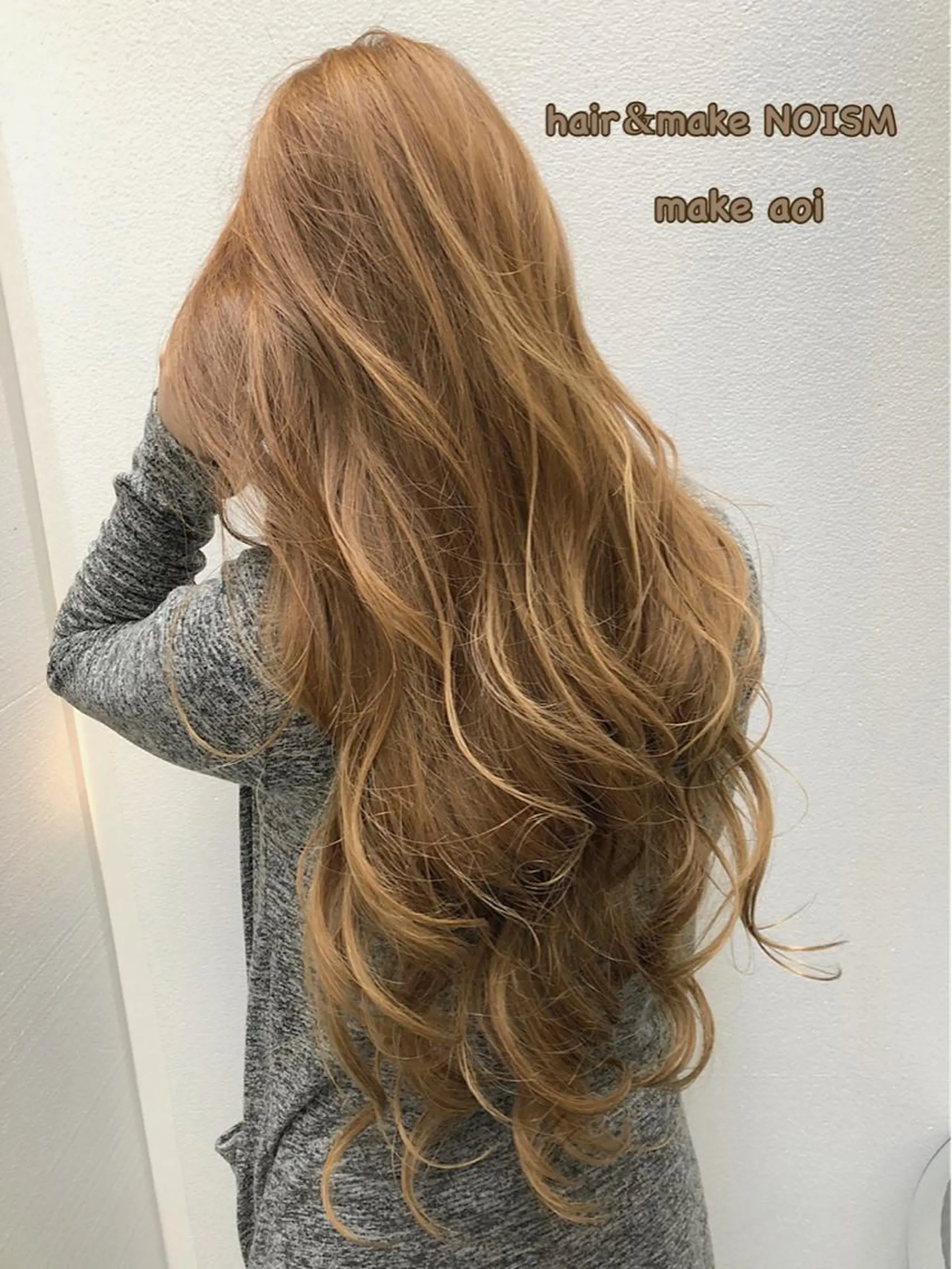 ロング ハイライト ロング カット ヘアカラー パーマ 縮毛矯正 トリートメント ヘッドスパ 西藤 葵のマツエク・マツパデザイン