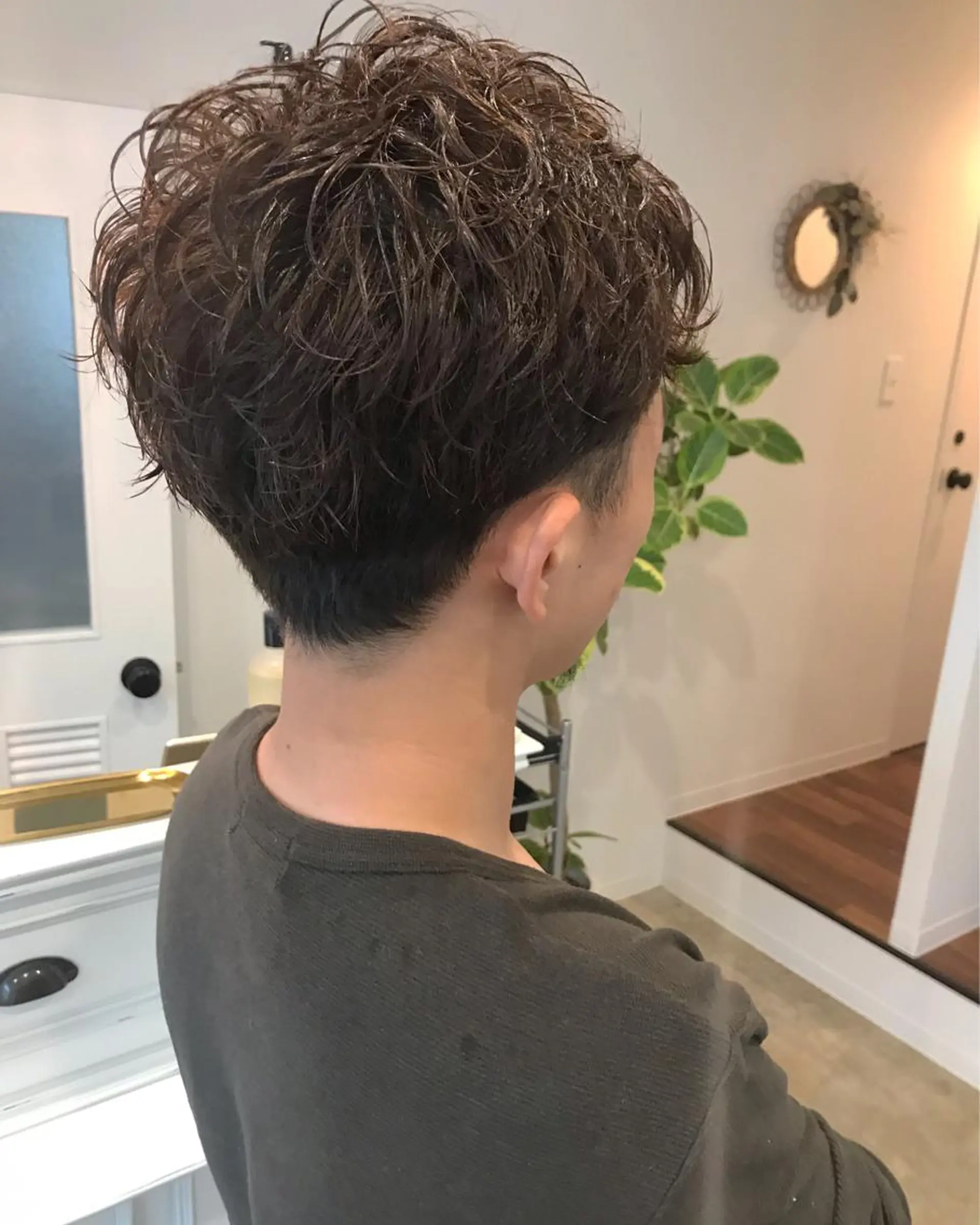 ショート カラー パーマ メンズ カット パーマ shipre (シプレ)所属・✿ 𝚜𝚊𝚔𝚒 ✿のヘアスタイル