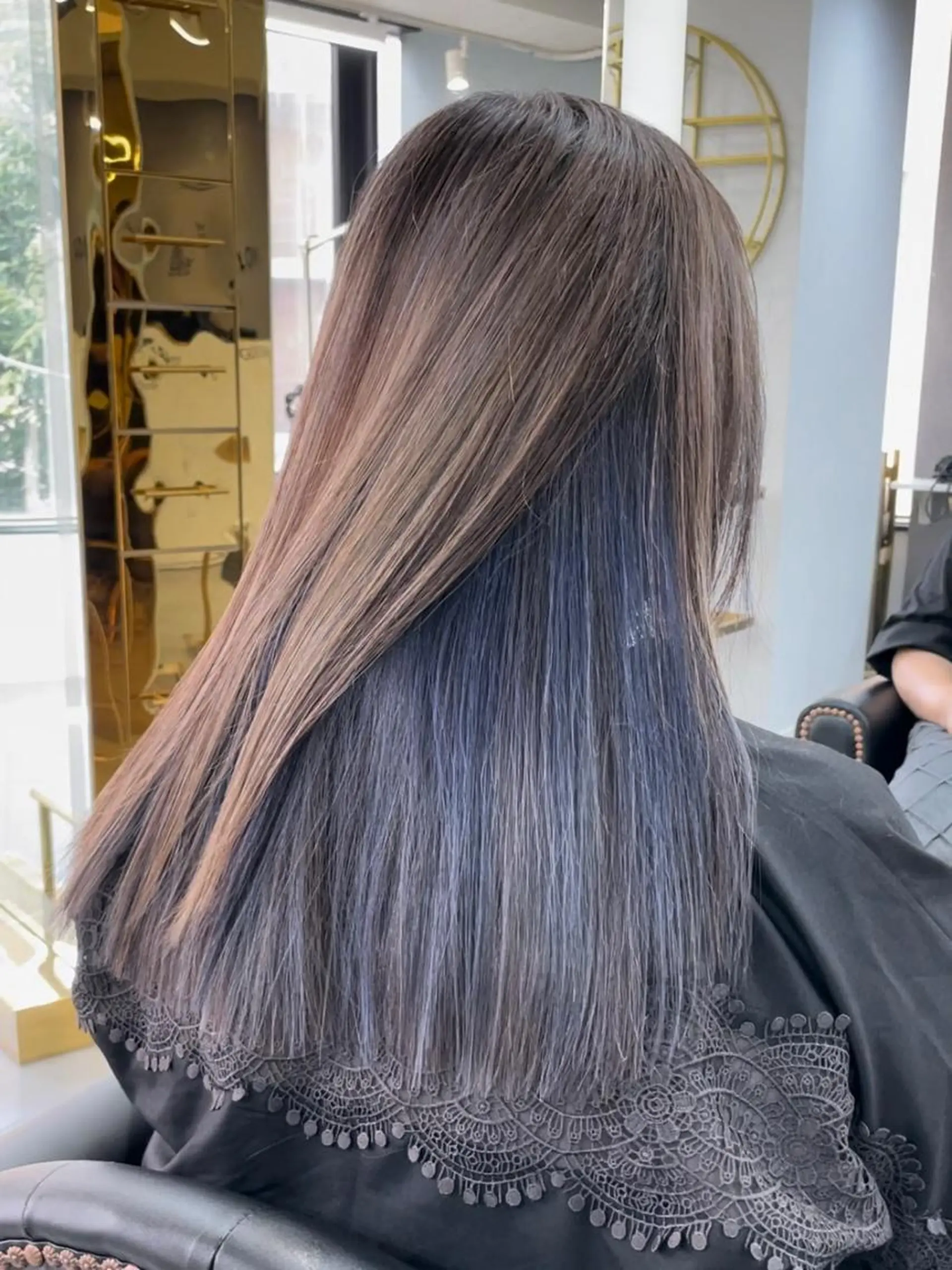 セミロング senjyu GINZA所属・バレイヤージュ/ハイ ライト/庄司鉄平のヘアスタイル