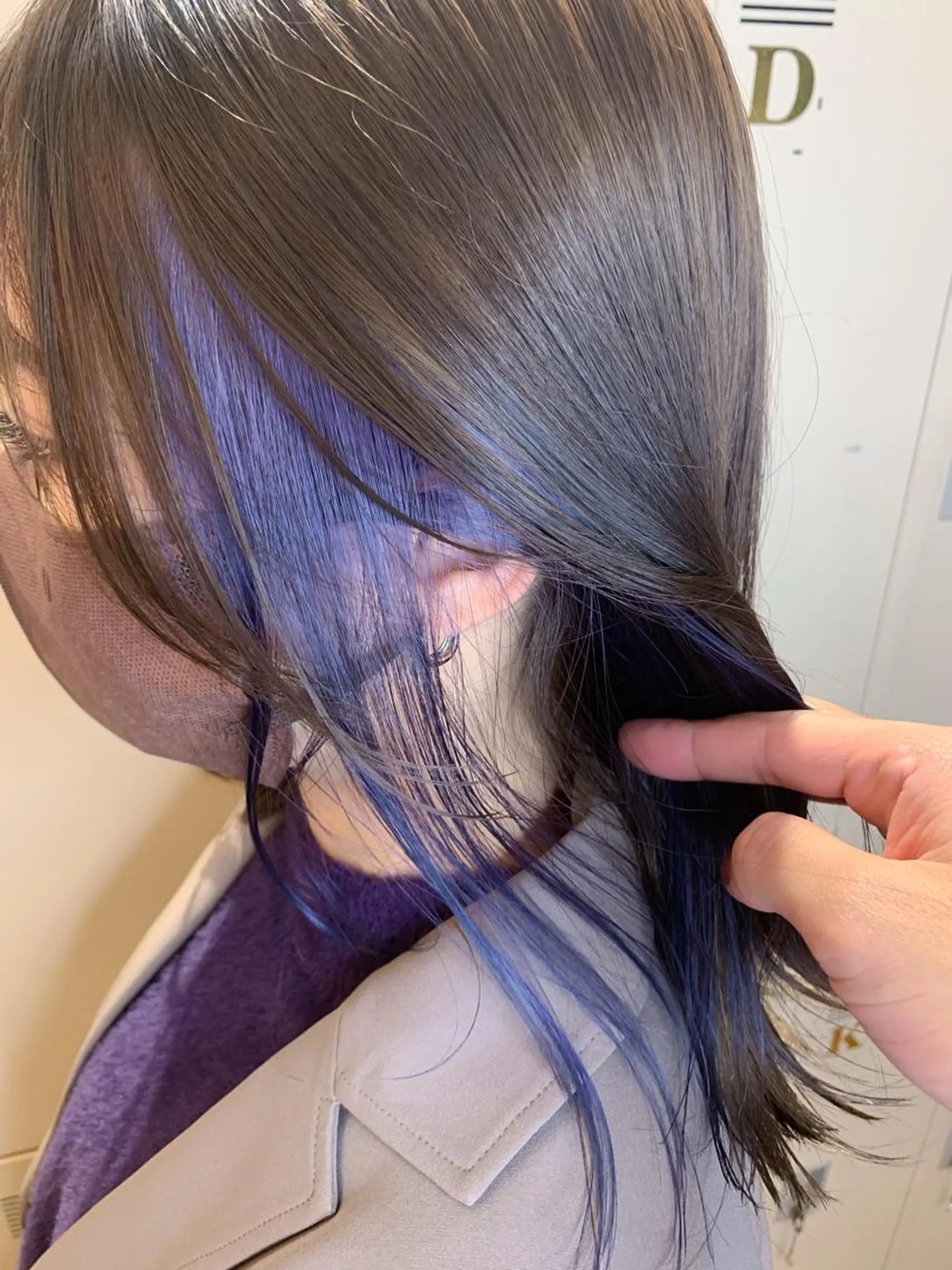 ミディアム カラー ブルーカラー ブルーラベンダー ラベンダーカラー ヘアカラー 🌈 DAIKI 🌈のヘアスタイル