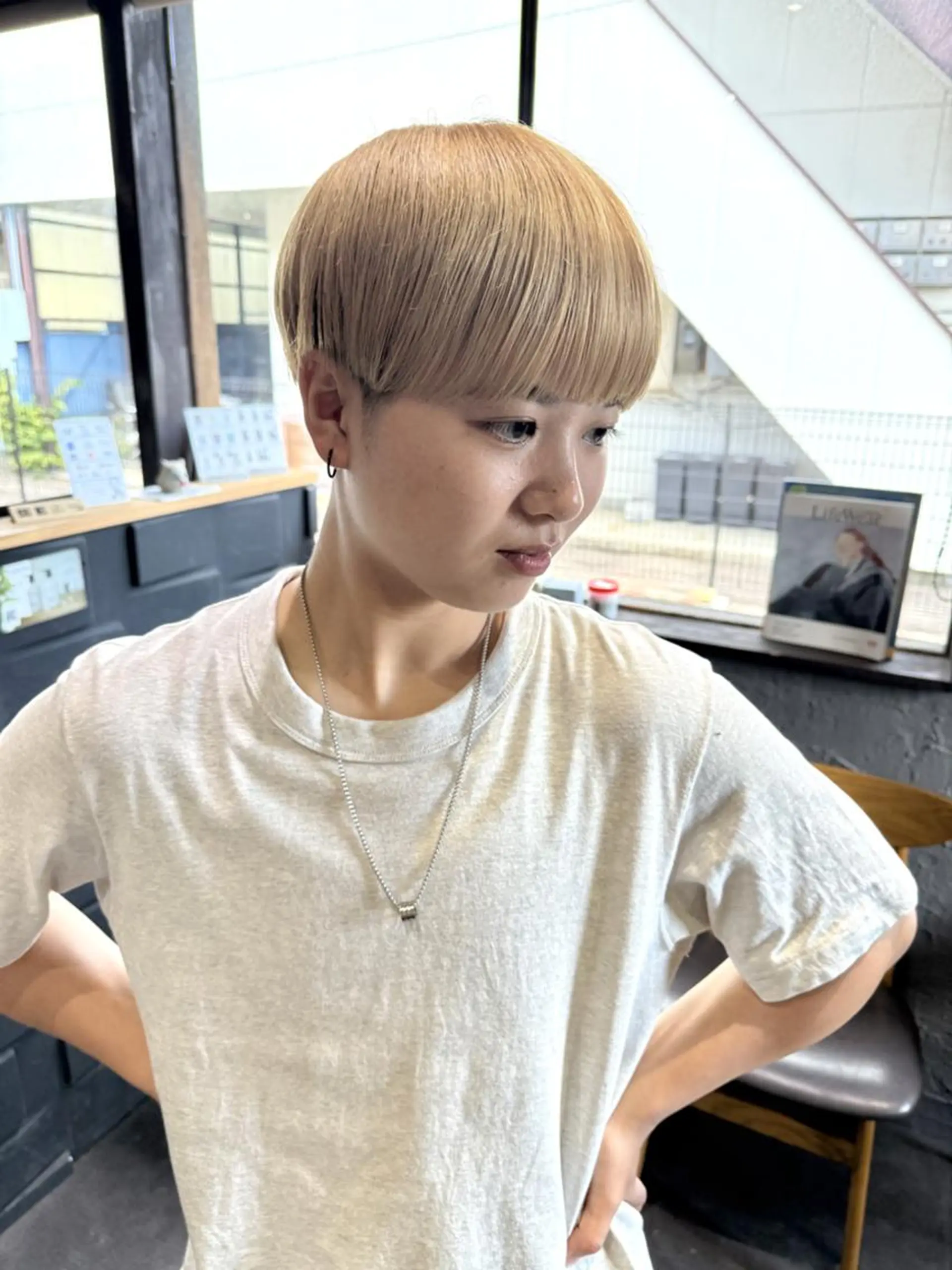 ショート カラー ヘアカラー トリートメント 一ノ瀬 暁のヘアスタイル