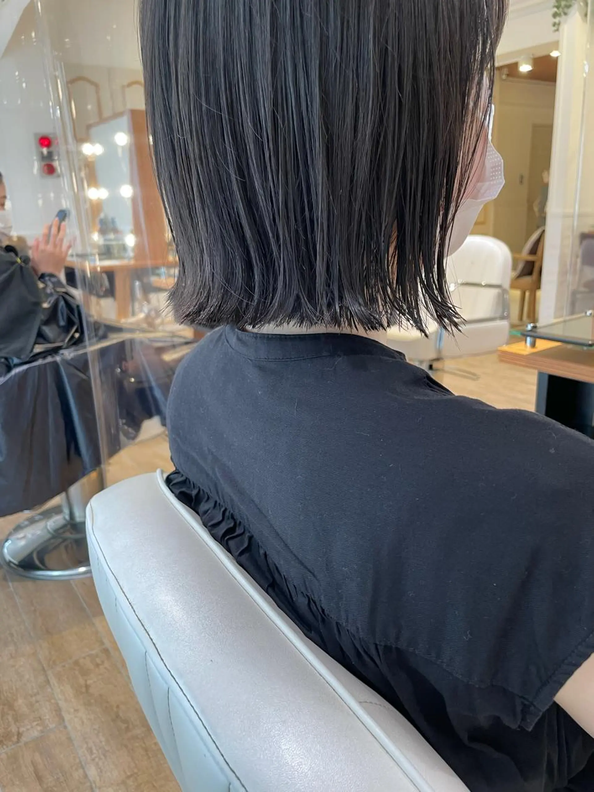 ショート 切りっぱなしボブ ボブ カット トリートメント ヘッドスパ ✨カラー支持No.1 🧸ワキ カナコ🧸のヘアスタイル