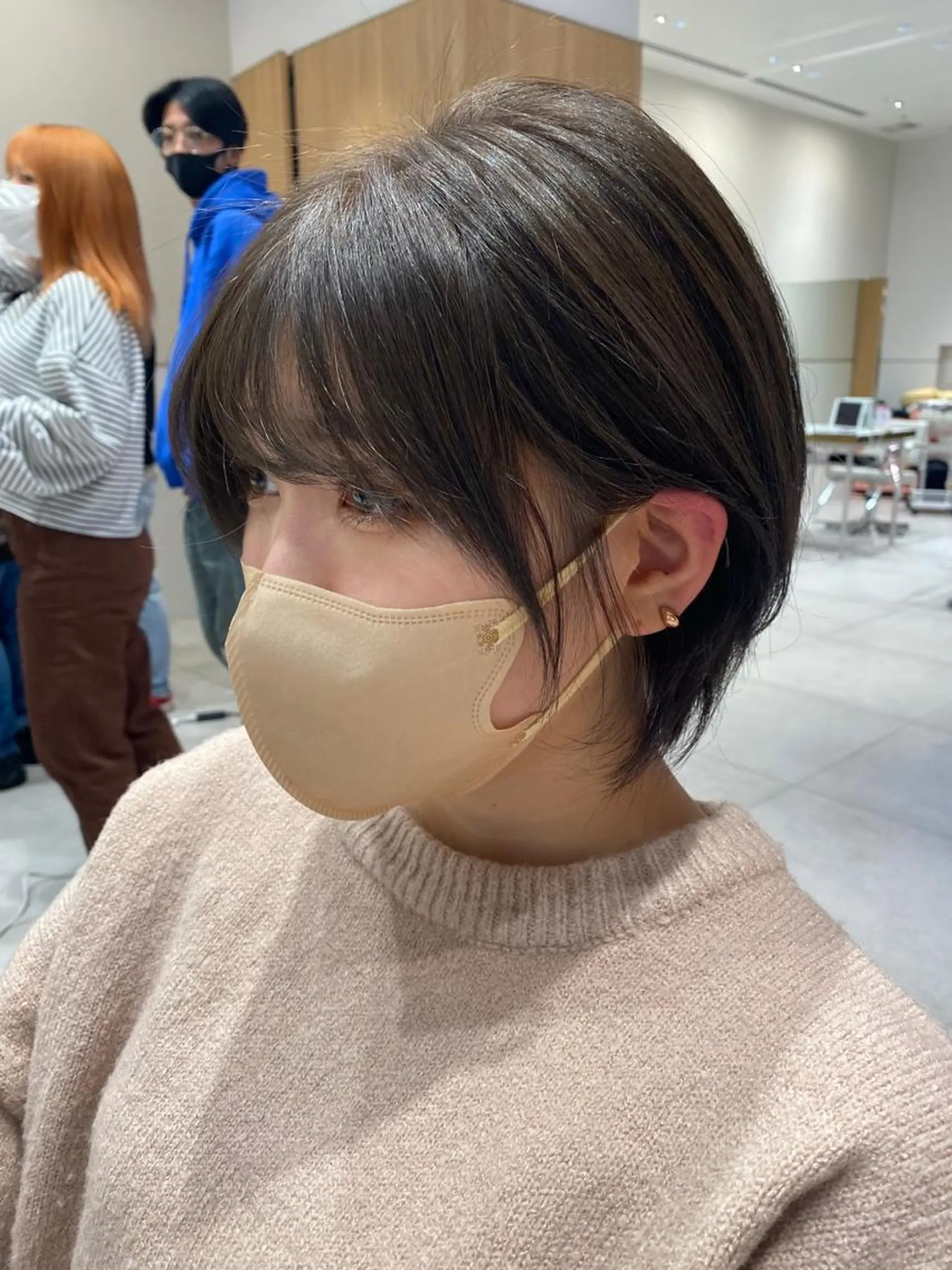 ショート カラー パーマ 小野寺瑞希 /最小顔カットのヘアスタイル