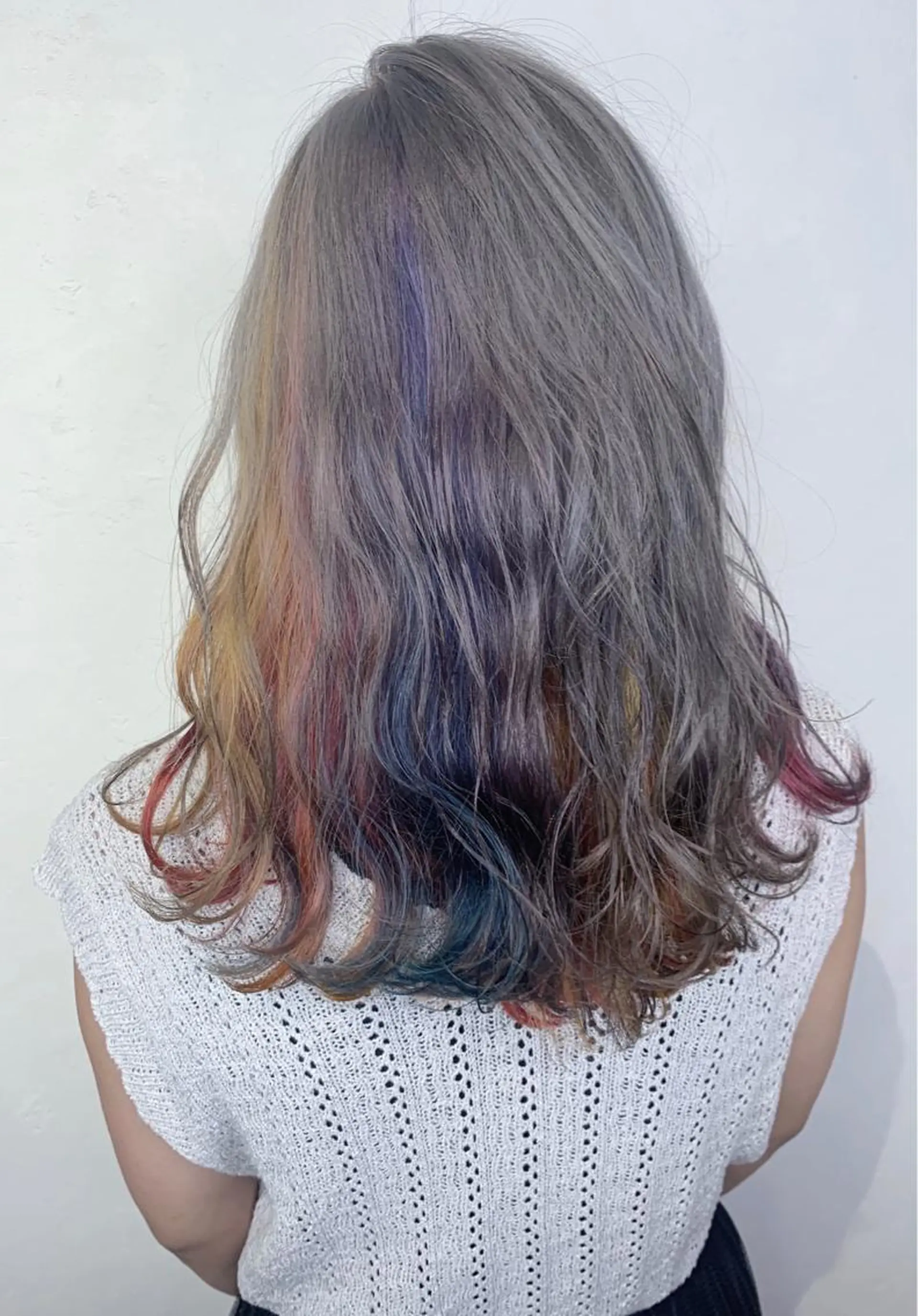 ロング カラー ブリーチ _WHITE 天神店 YUMEKA🐻のヘアスタイル