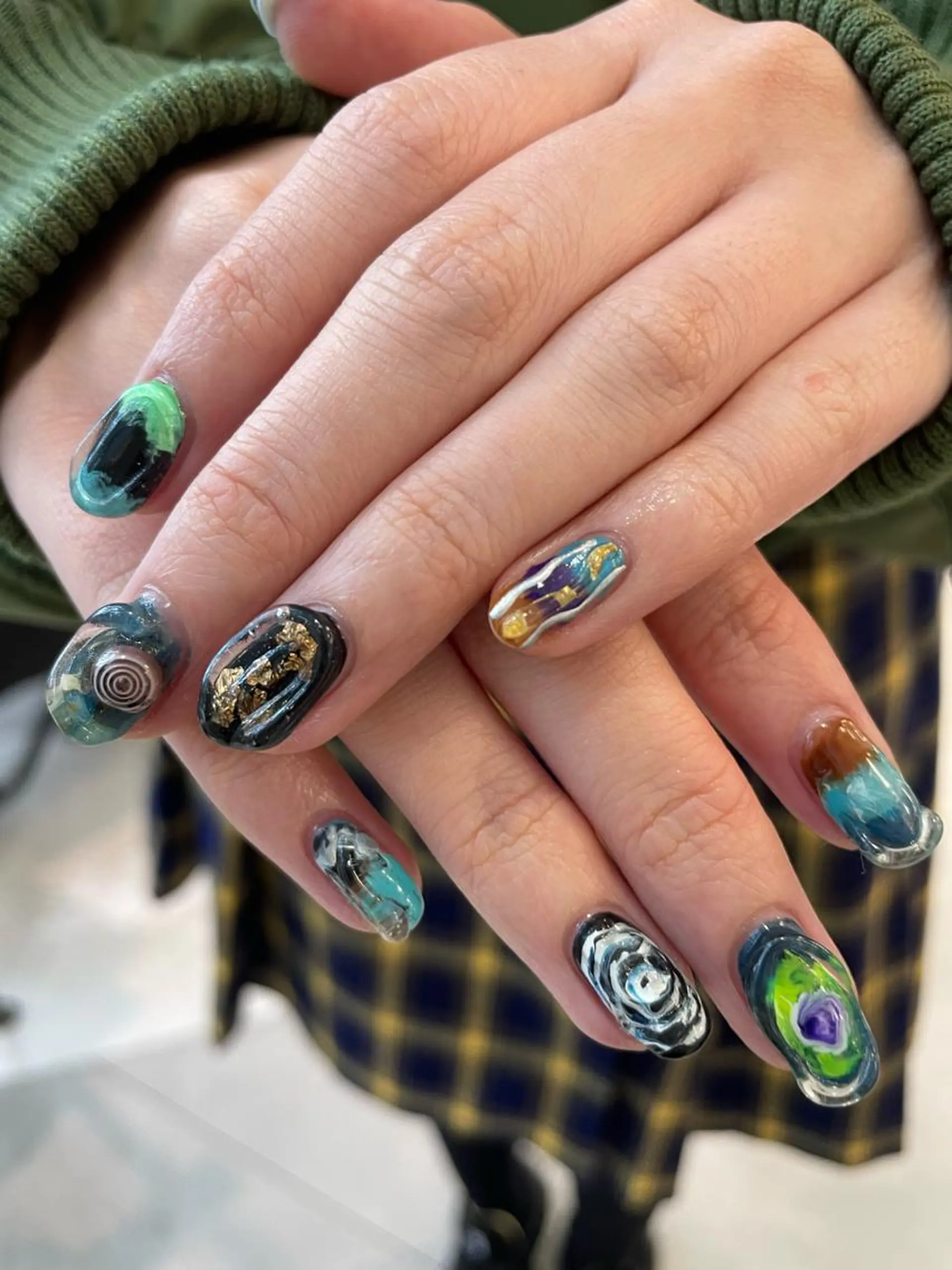 ネイル 持ち込み ハンドネイル hair&nail ☯️アイリ☯️のネイルデザイン