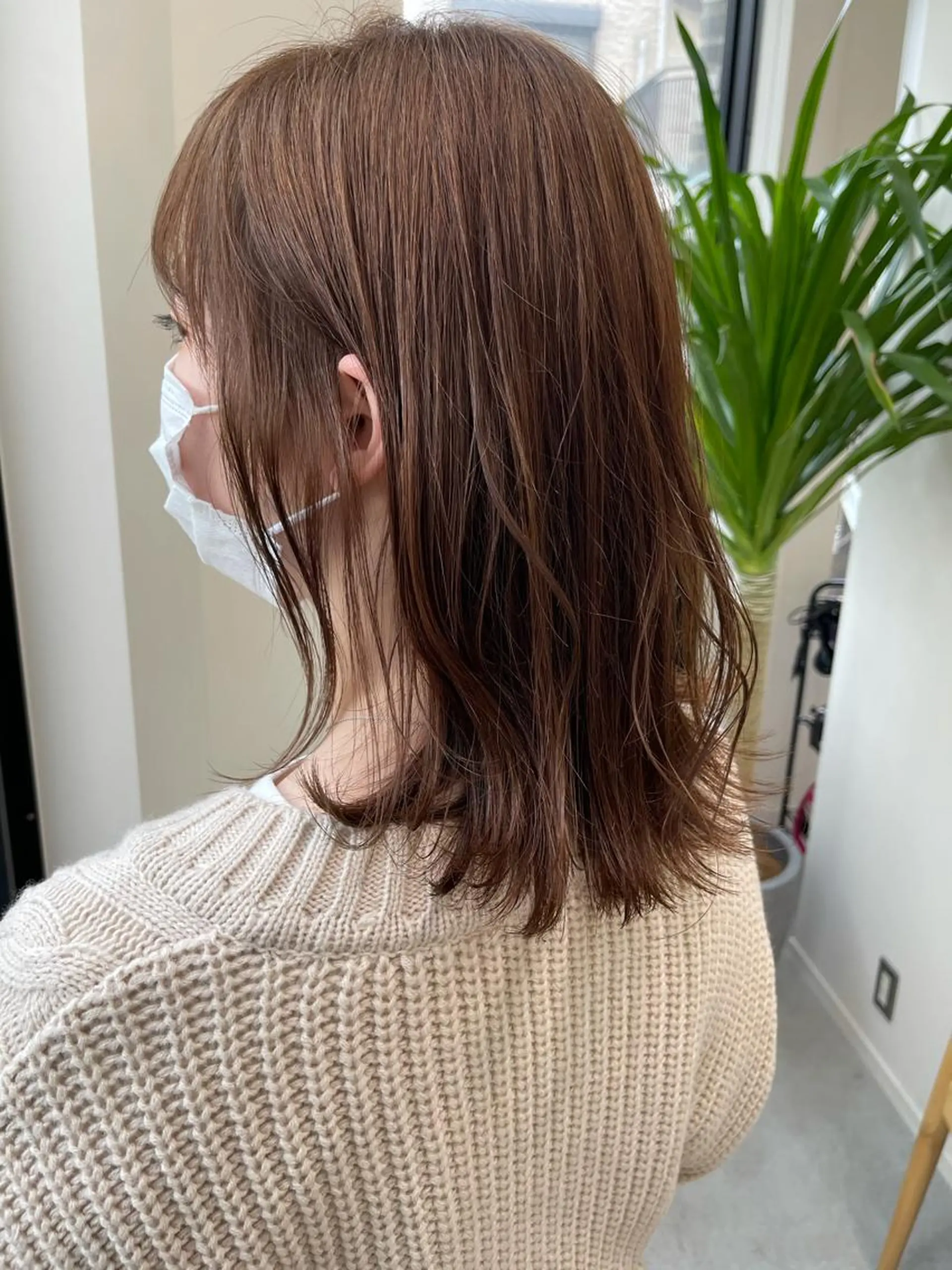ミディアム カット ヘアカラー トリートメント イメチェンカット✂️ 錦糸町佐藤店長のヘアスタイル