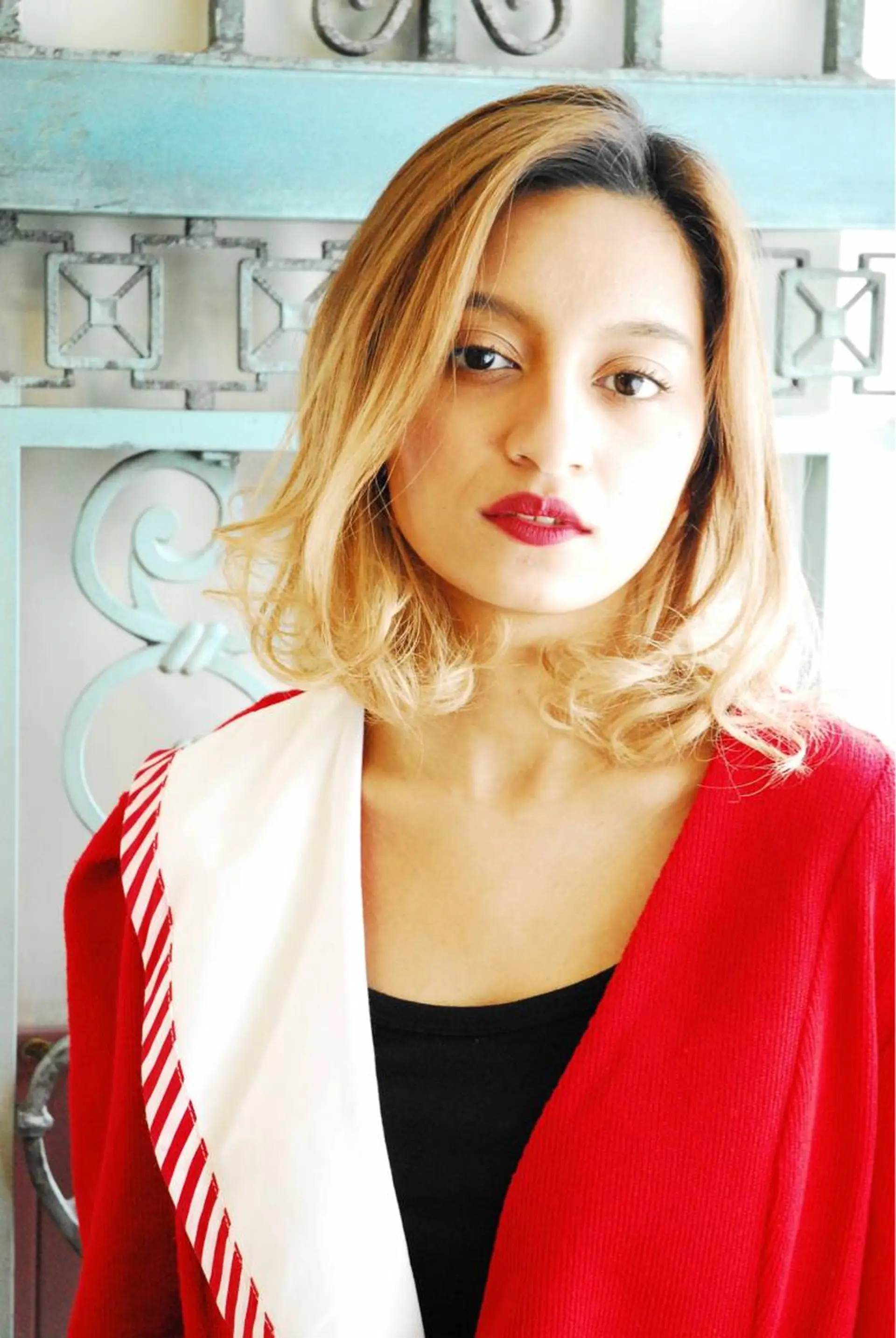 セミロング カラー パーマ ヘアアレンジ 表参道Lise おおいしおりのヘアスタイル