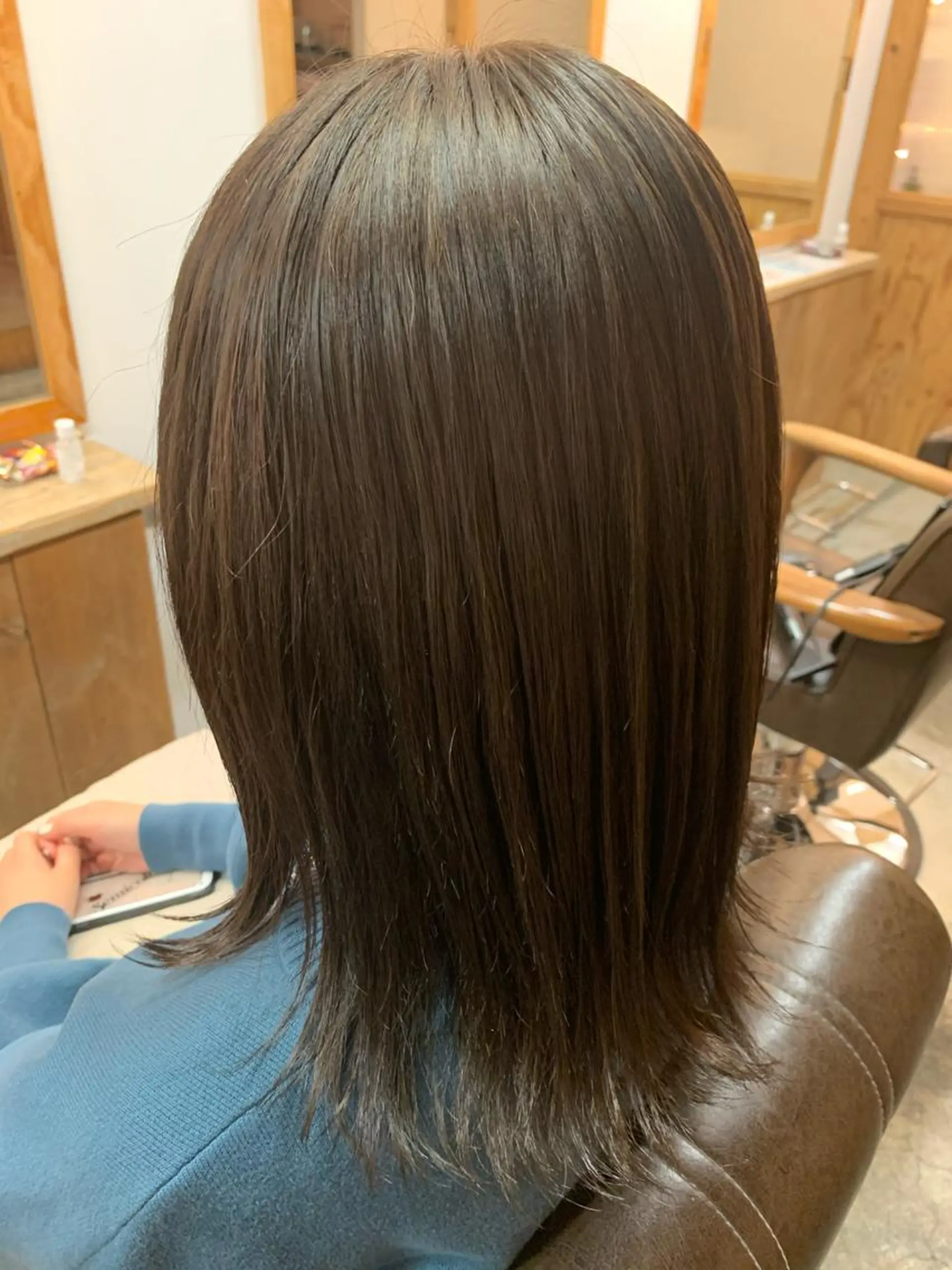 ミディアム カラー 透明感カラー ピンクカラー SATO RISAのヘアスタイル