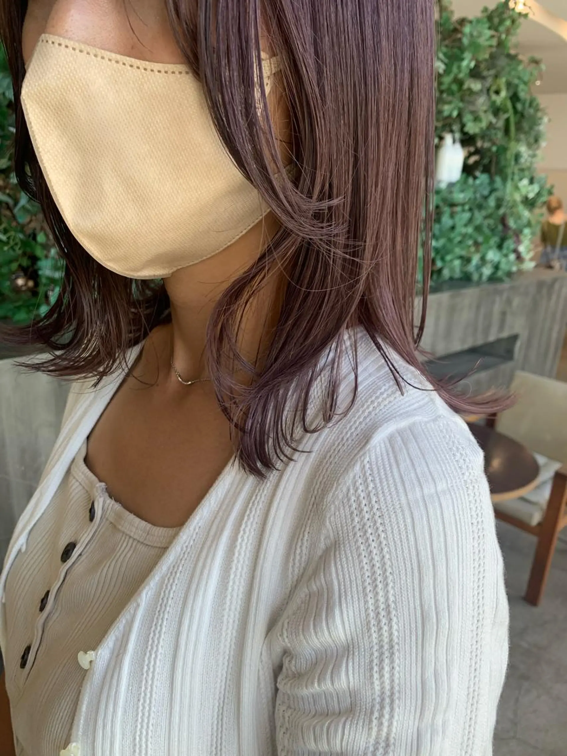 ミディアム 田中 亜沙美のヘアスタイル