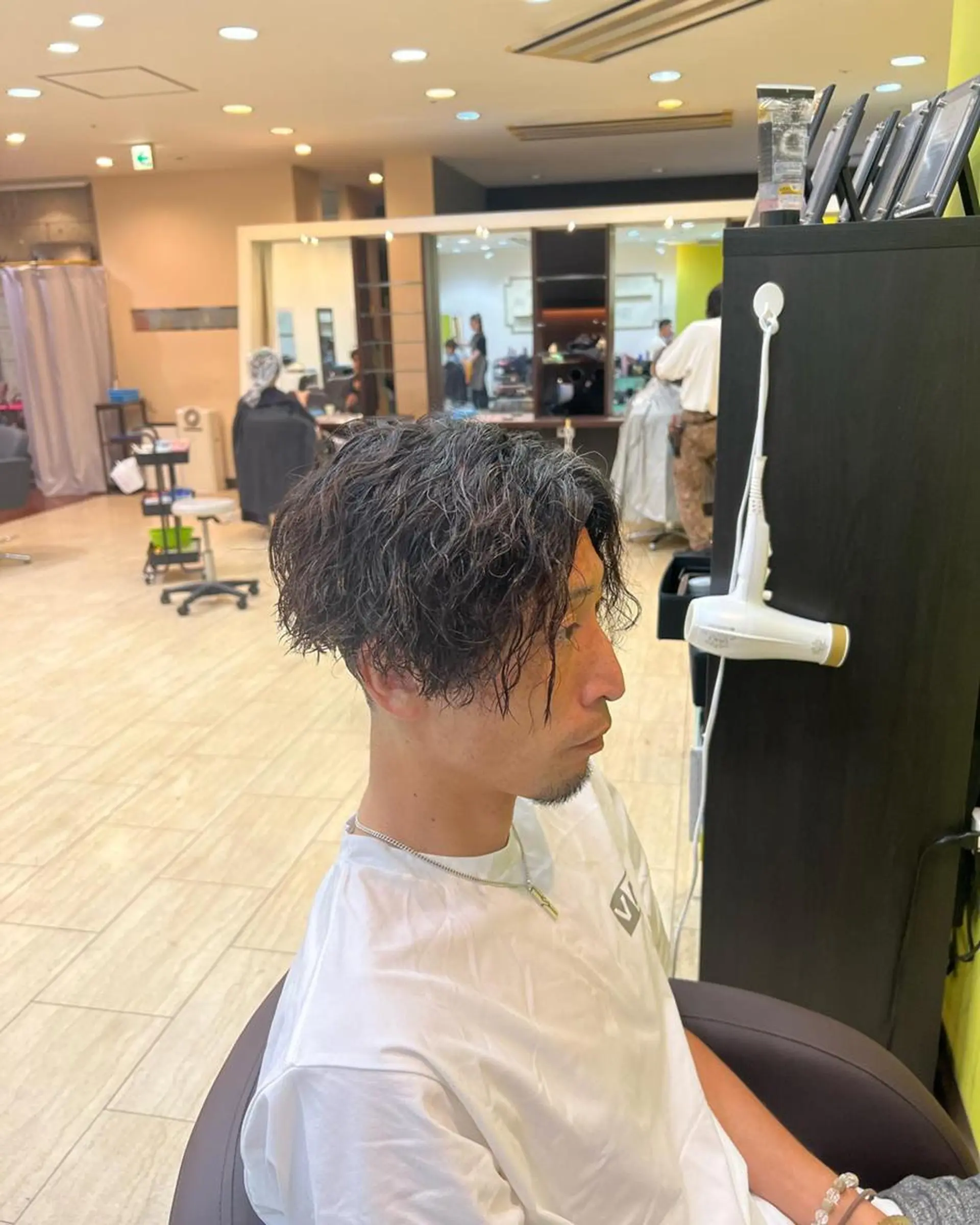 カラー パーマ メンズ ハイトーン／パーマ 特化平田のヘアスタイル