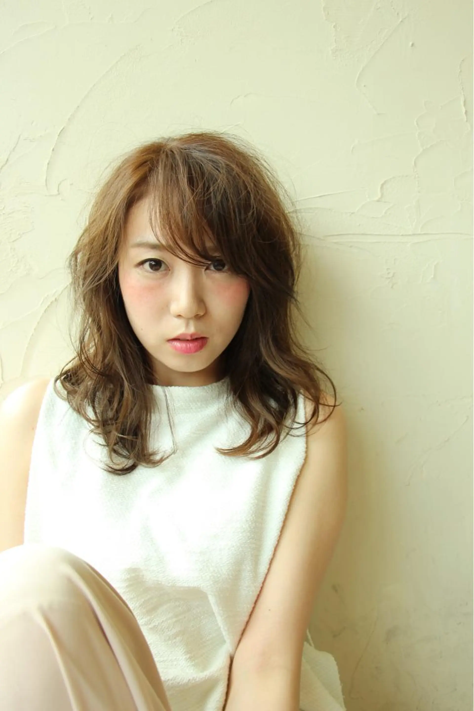 ミディアム セミロング ロング カラー イルミナカラー インナーカラー LoRE hair 四条河原町　西尾友里のヘアスタイル