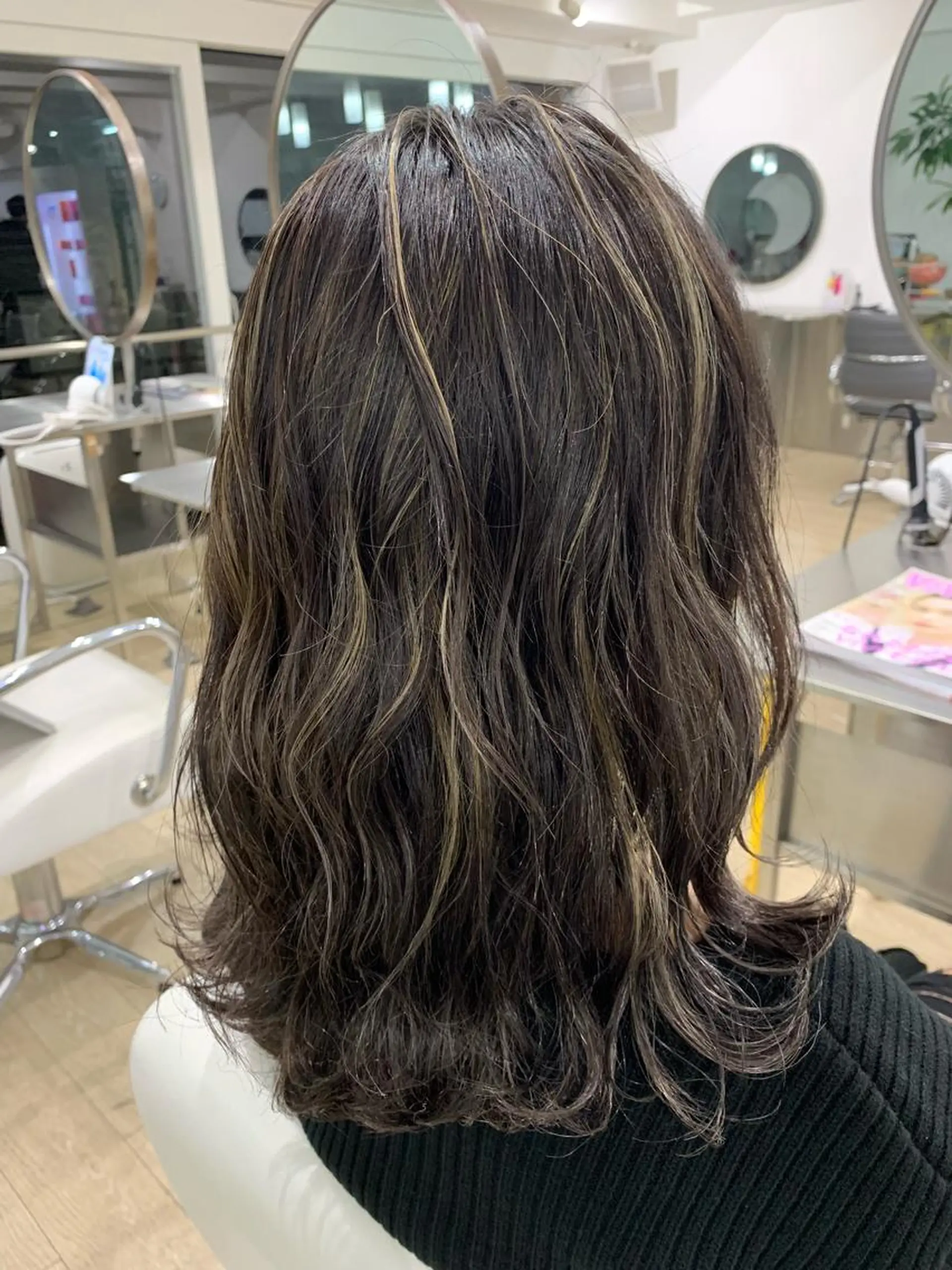 セミロング カラー Reb_keiji 👑小倉圭司のヘアスタイル