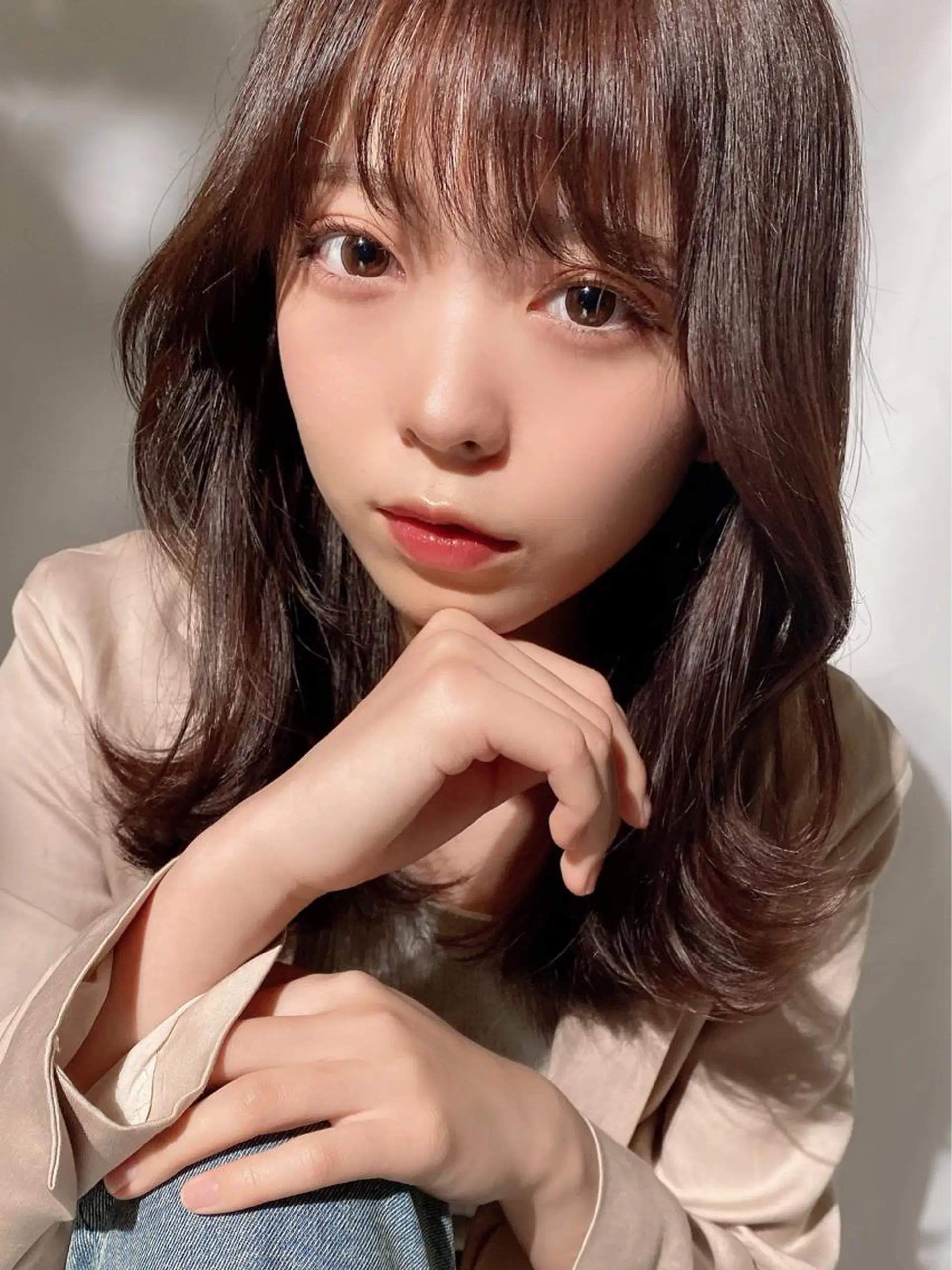 ミディアム くびれヘア カット トリートメント 🧡くびれヘア/前髪 顔周り🧡久原結衣のヘアスタイル