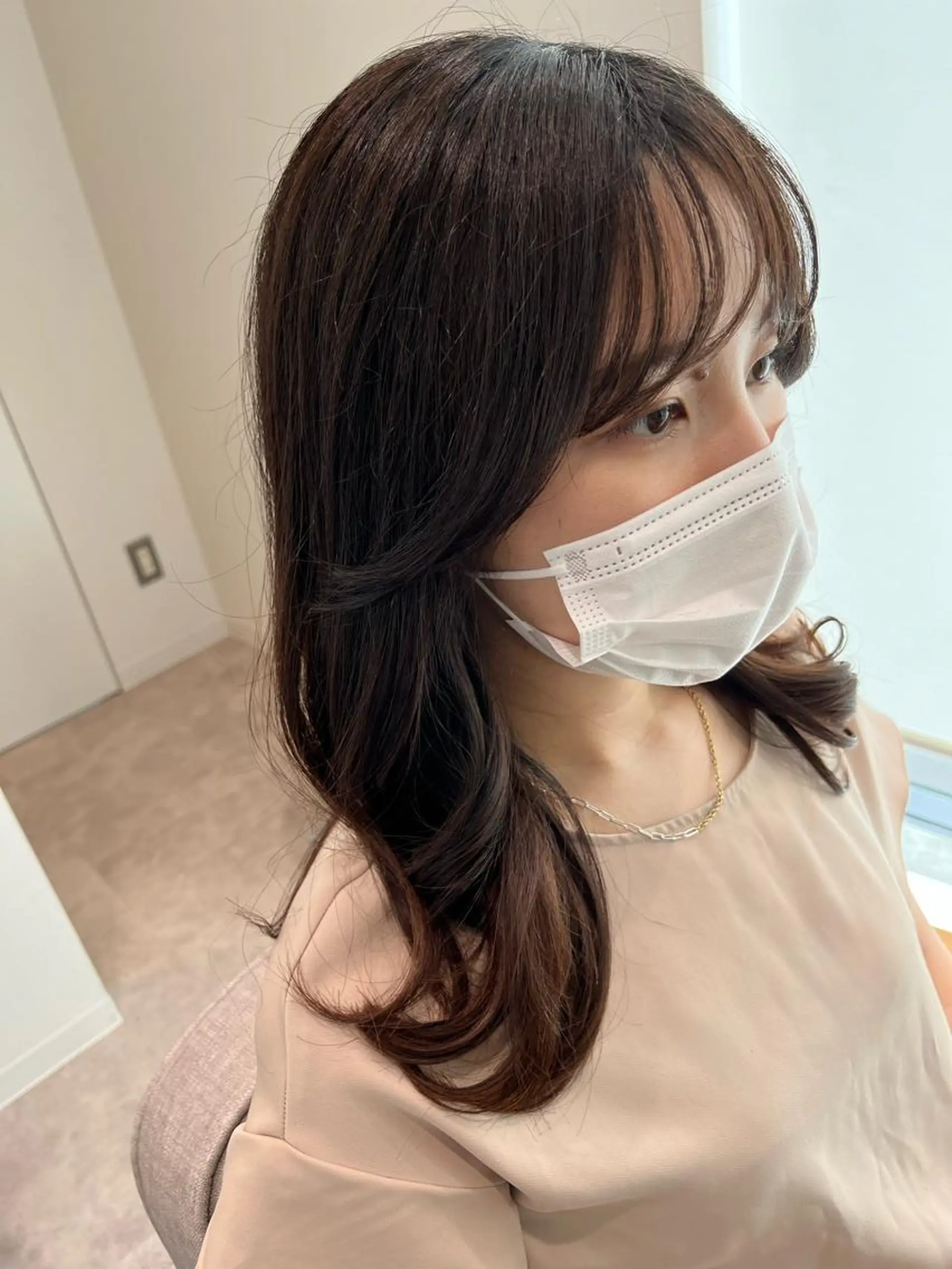 セミロング ボブ 髪質改善 韓国風ヘア シースルーバング 縮毛矯正 カット ヘアカラー ヘアセット BACANCES〜バカンス〜所属・👑👑👑👑工藤 敬👑👑👑👑のヘアスタイル