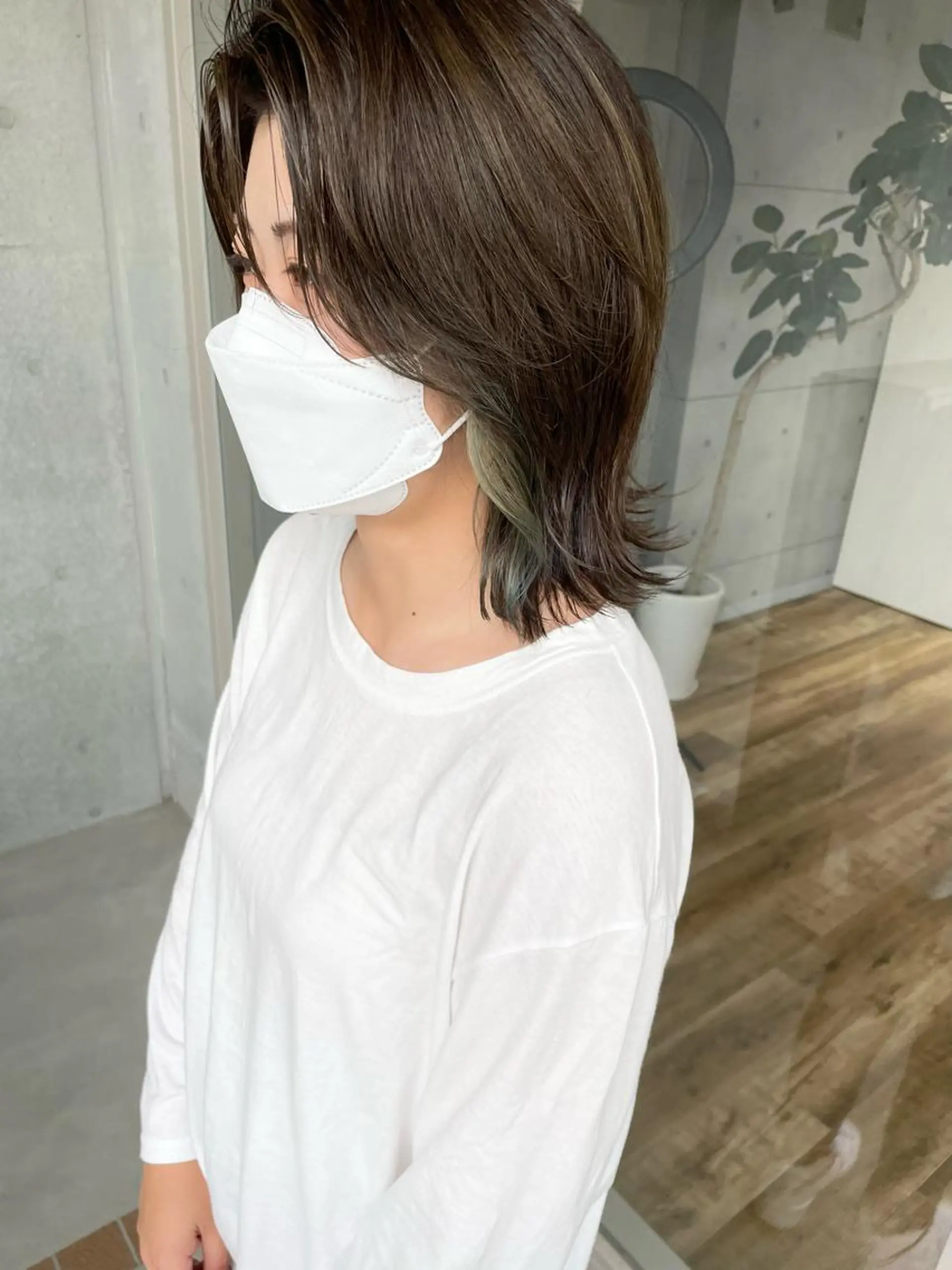 ミディアム カラー インナーカラー 高円寺 utuwa🌟まなみのヘアスタイル