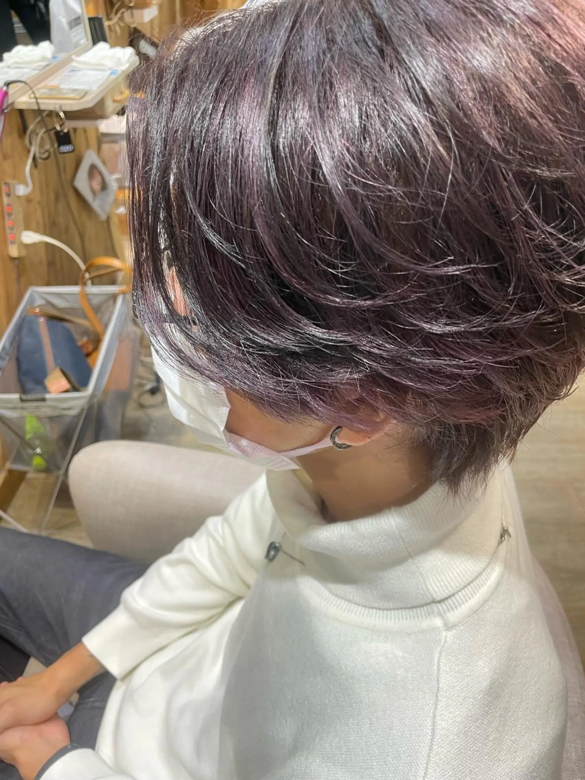 ミディアム カラー メンズ CORE blanc所属・COREblanc ゆきの／表参道 原宿のヘアスタイル