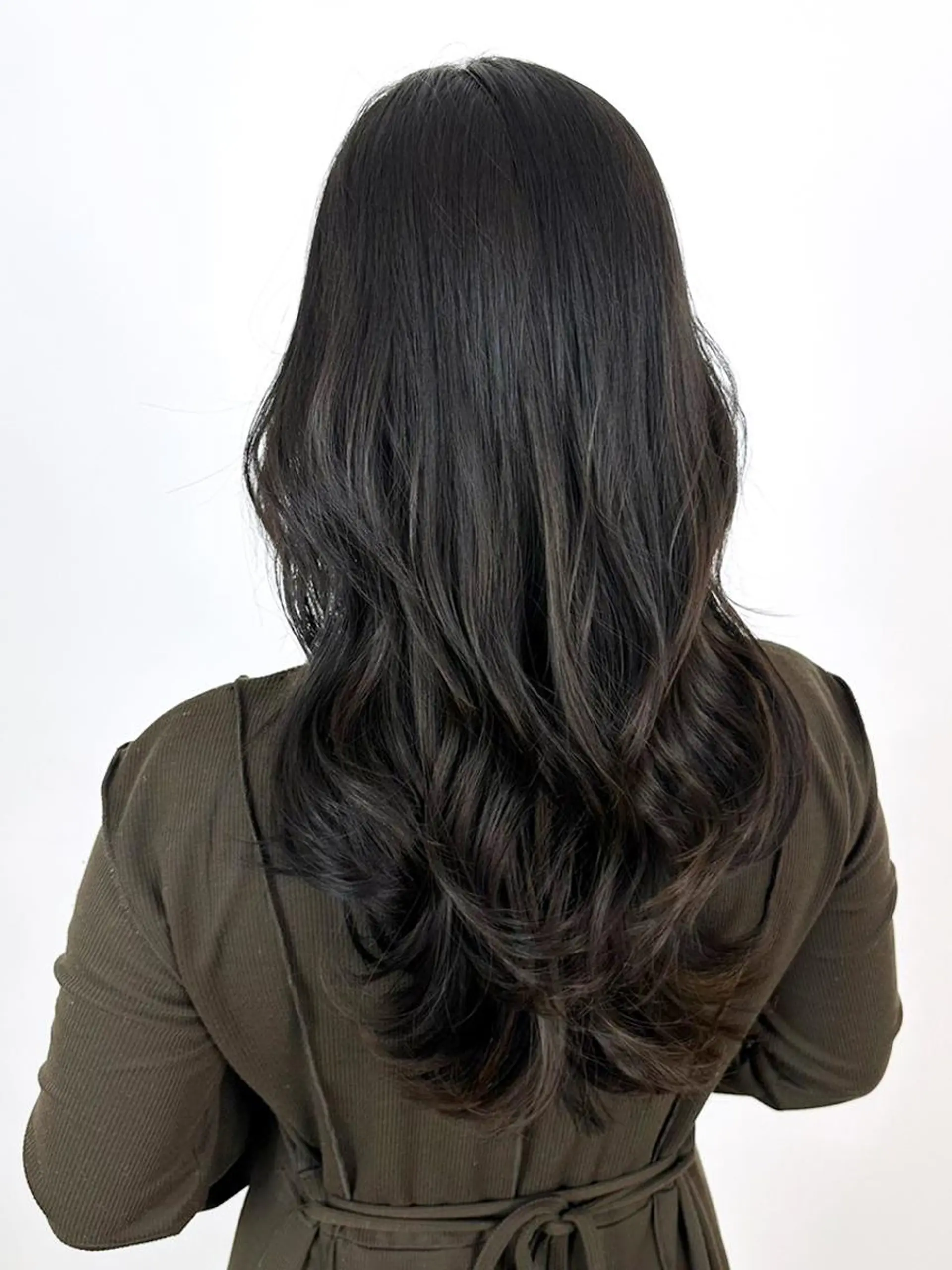 セミロング カラー パーマ ヘアアレンジ ブラウンカラー ダークブラウン カット ヘアカラー トリートメント ITbyALBUM 松戸のヘアスタイル