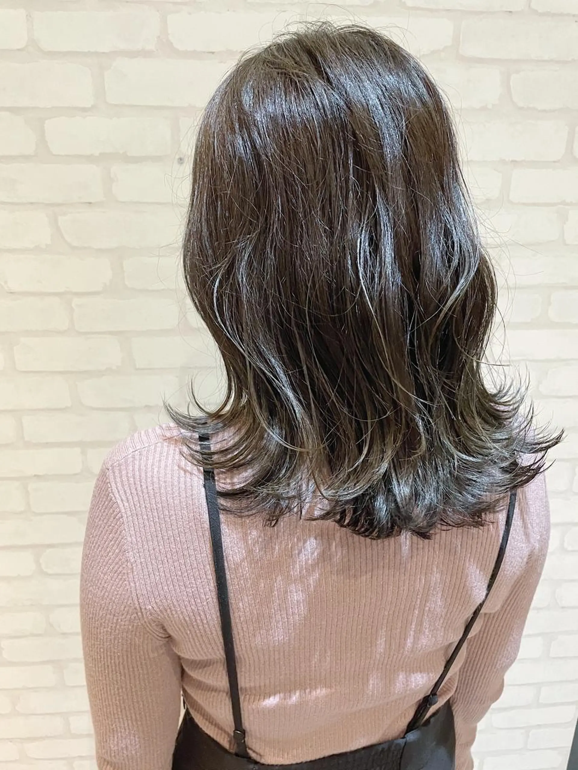 ミディアム カラー ケアブリーチ /髪質 改善/古橋圭史郎のヘアスタイル