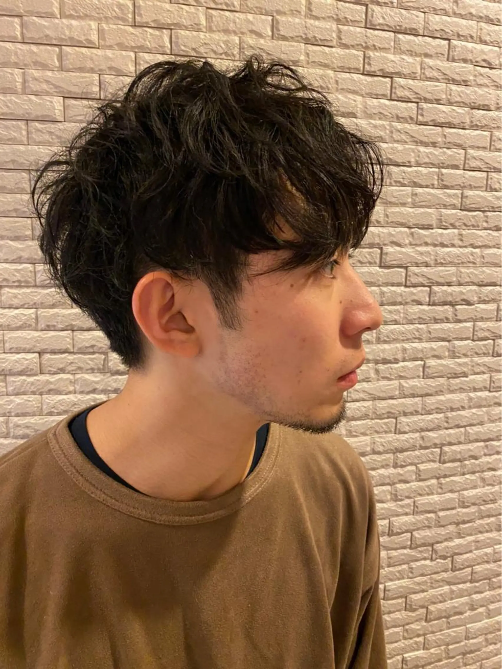 パーマ メンズ 上石神井メンズパーマ 飯田徹のヘアスタイル