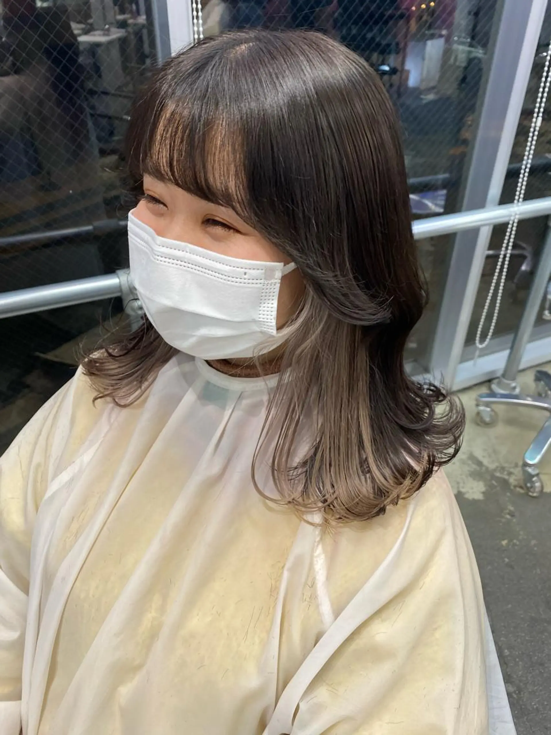 ミディアム カラー 💗💗韓国レイヤー yu-ki💗💗のヘアスタイル