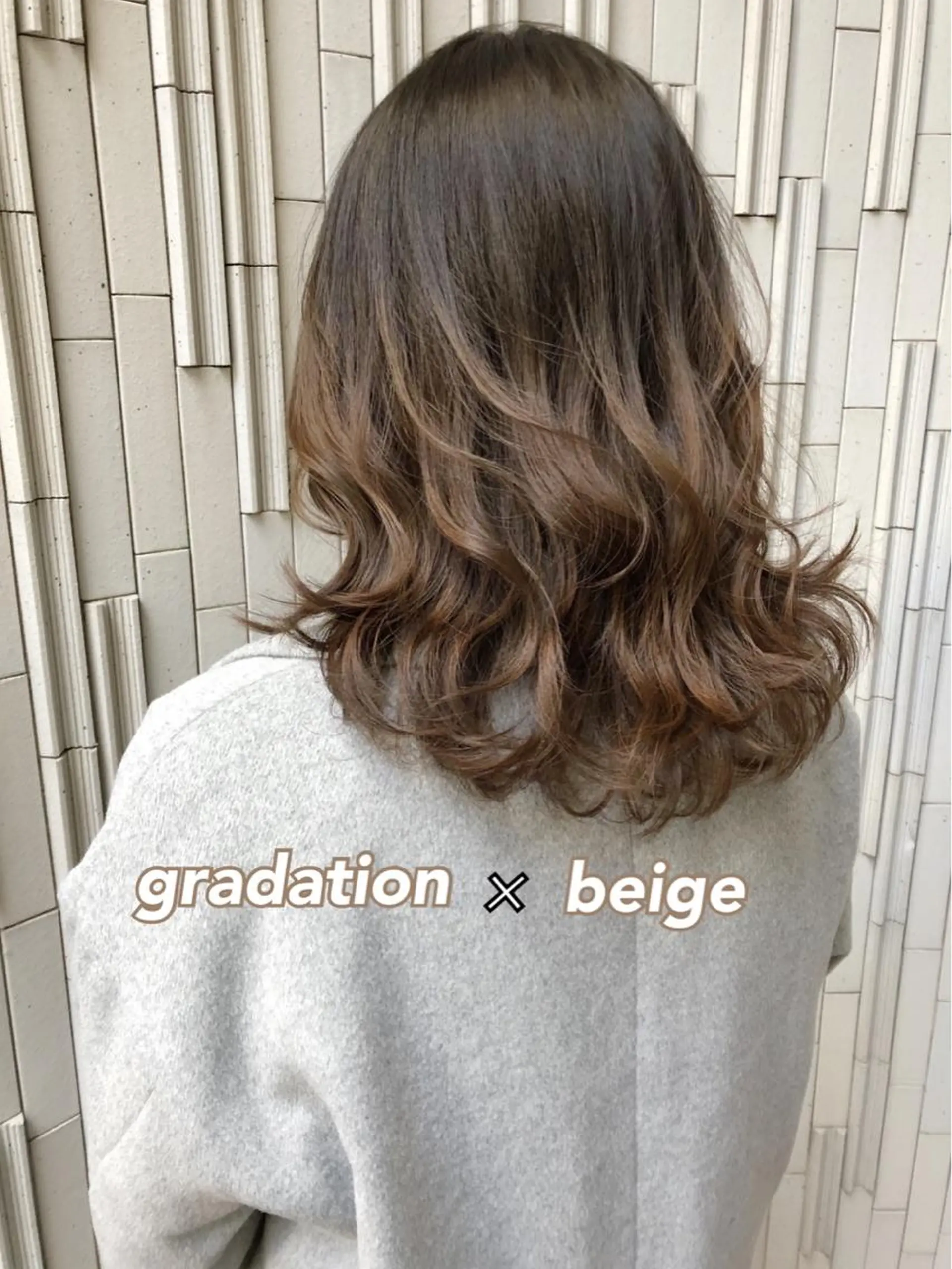 ミディアム カラー アディクシーカラー ブリーチ グラデーションカラー ブリーチなしカラー 🎀トレンドヘア🎀 MIKUのヘアスタイル