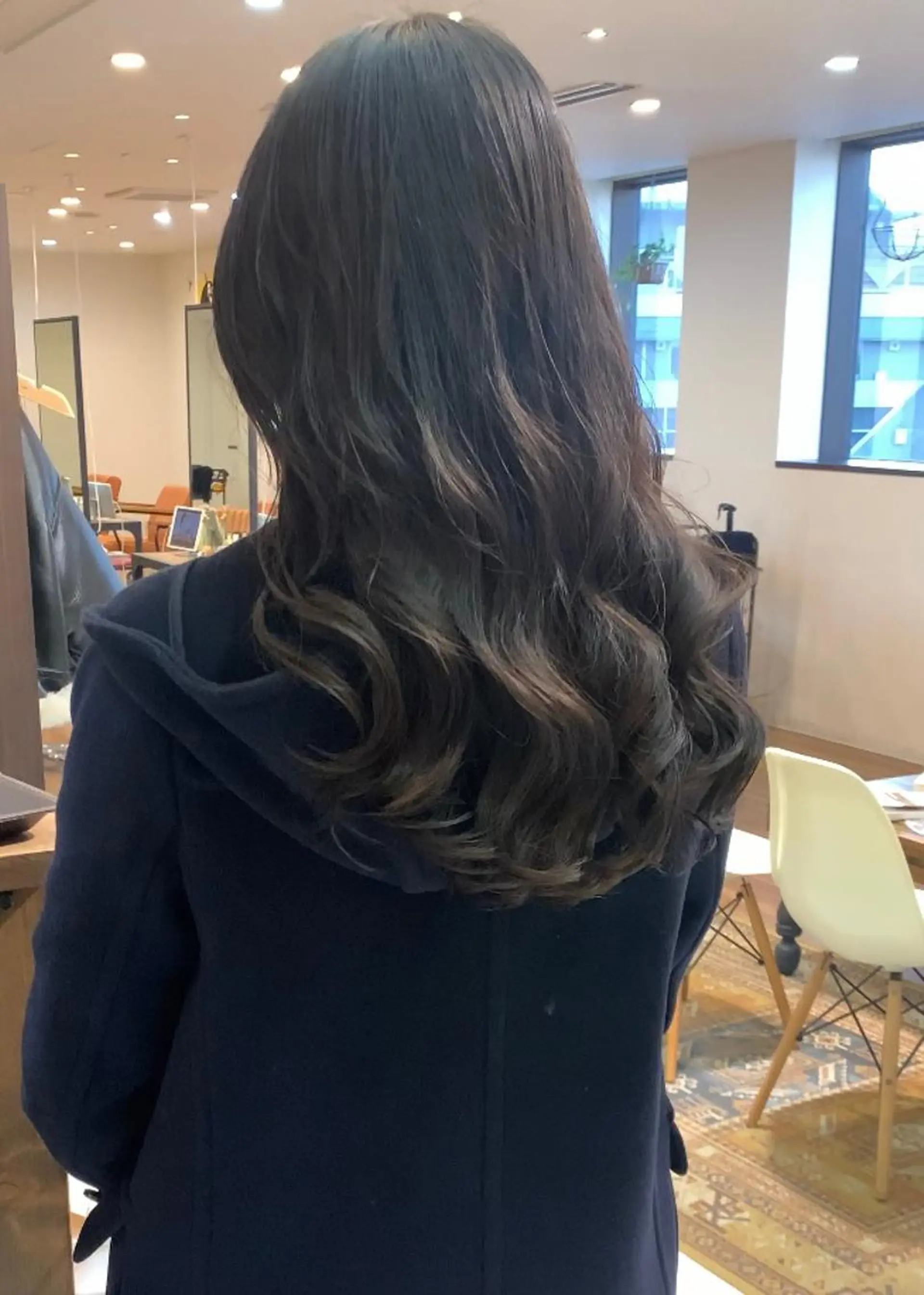 セミロング パーマ セミロングパーマ 髪質改善 カット パーマ 古沢 新のヘアスタイル