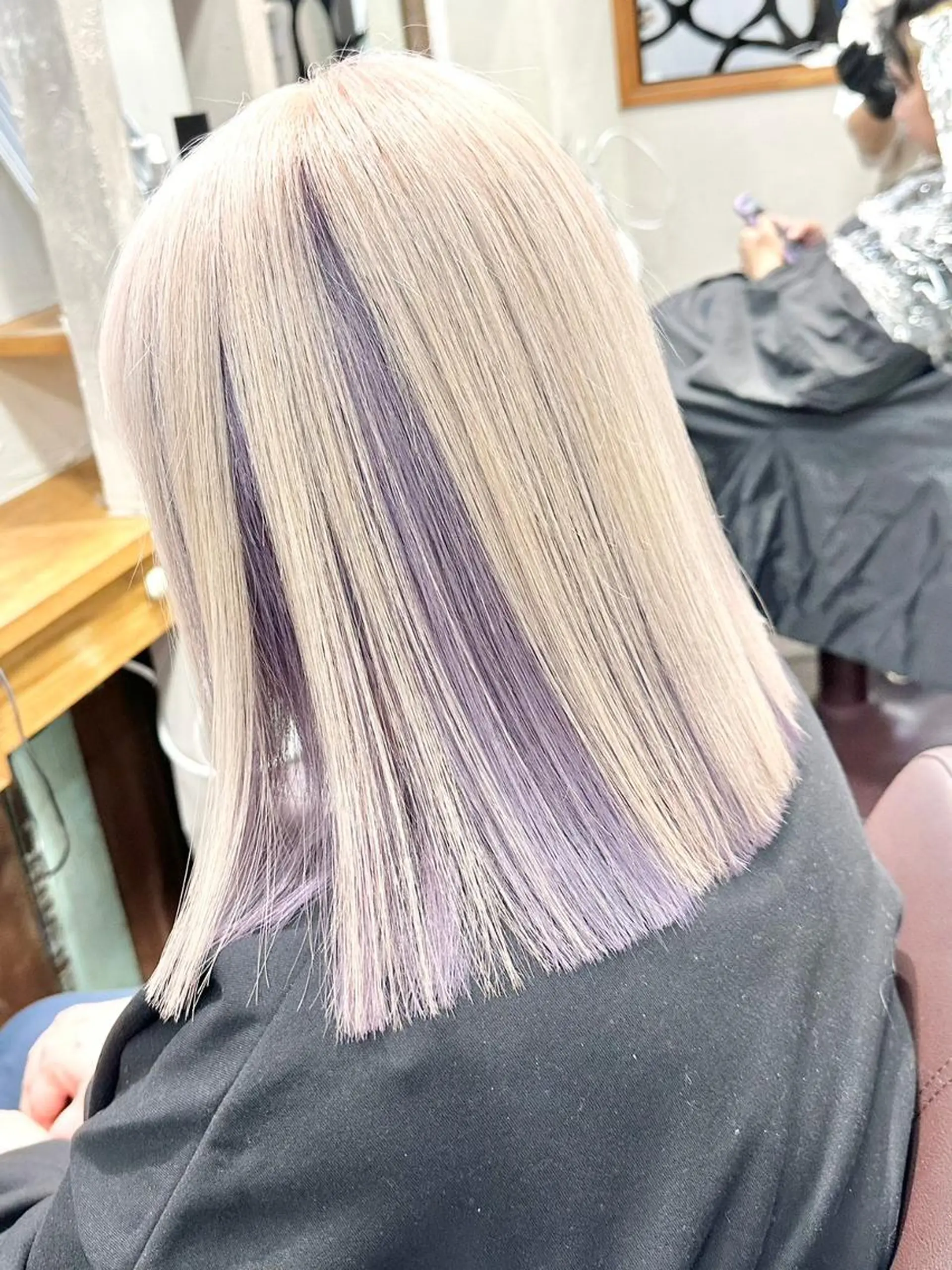 ミディアム ハイライト LORE福岡天神 韓国/ブリーチのヘアスタイル