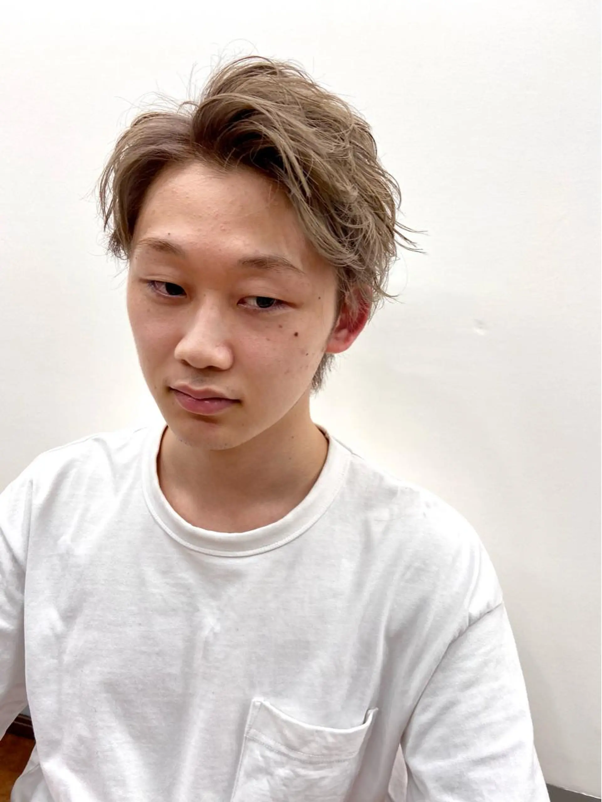 ショート カラー メンズ グレージュ FM【エフエム】HAVANA所属・💈圧倒的メンズ特化 明大前美容師💈のヘアスタイル