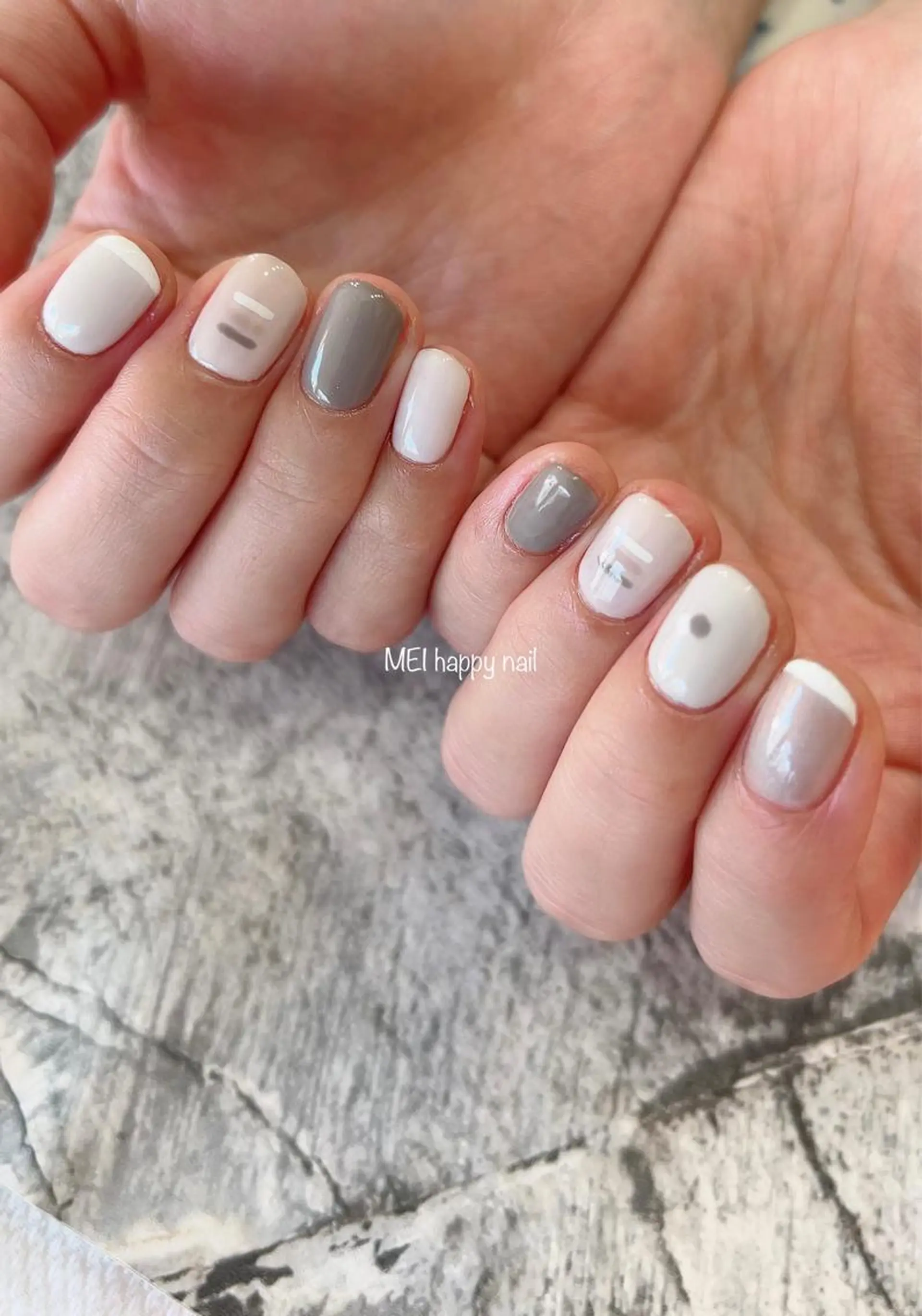 ネイル 北浦和 自爪育成ケアのネイルデザイン