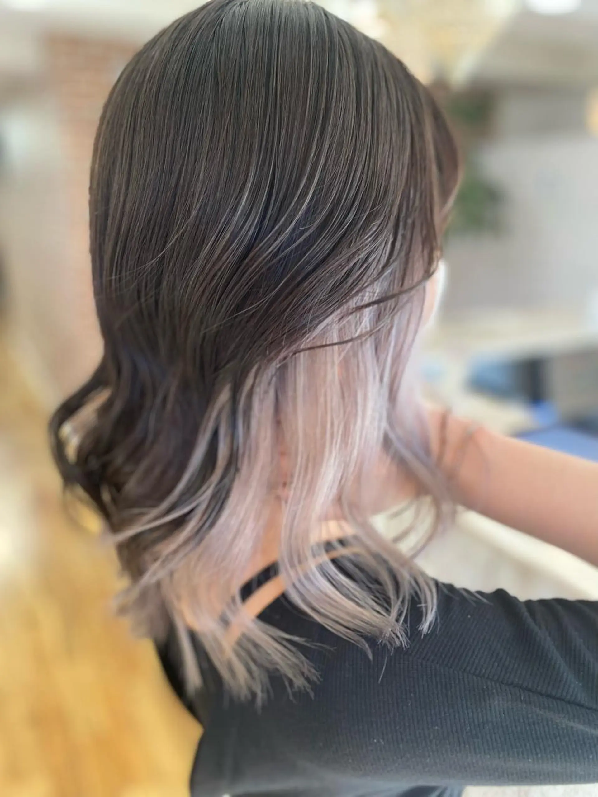 ミディアム カラー ヘアアレンジ 久米 治仁のヘアスタイル