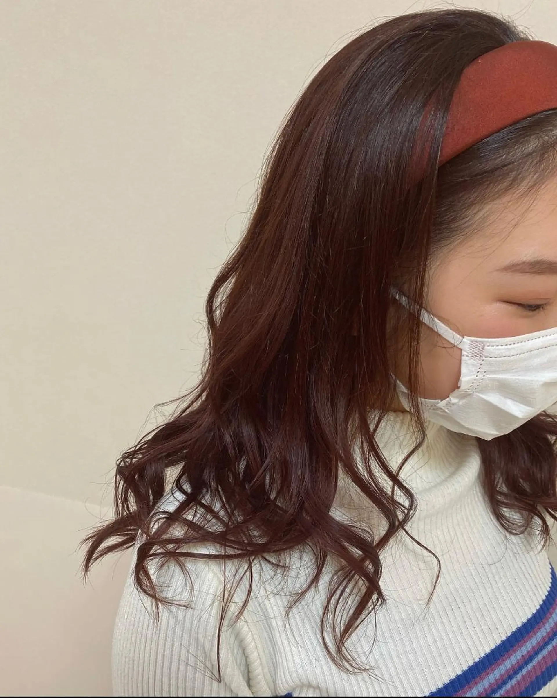 セミロング カラー ヘアアレンジ ブラウンカラー レッドカラー カチューシャ enurk店 🍋 丸谷みく♥のその他イメージ