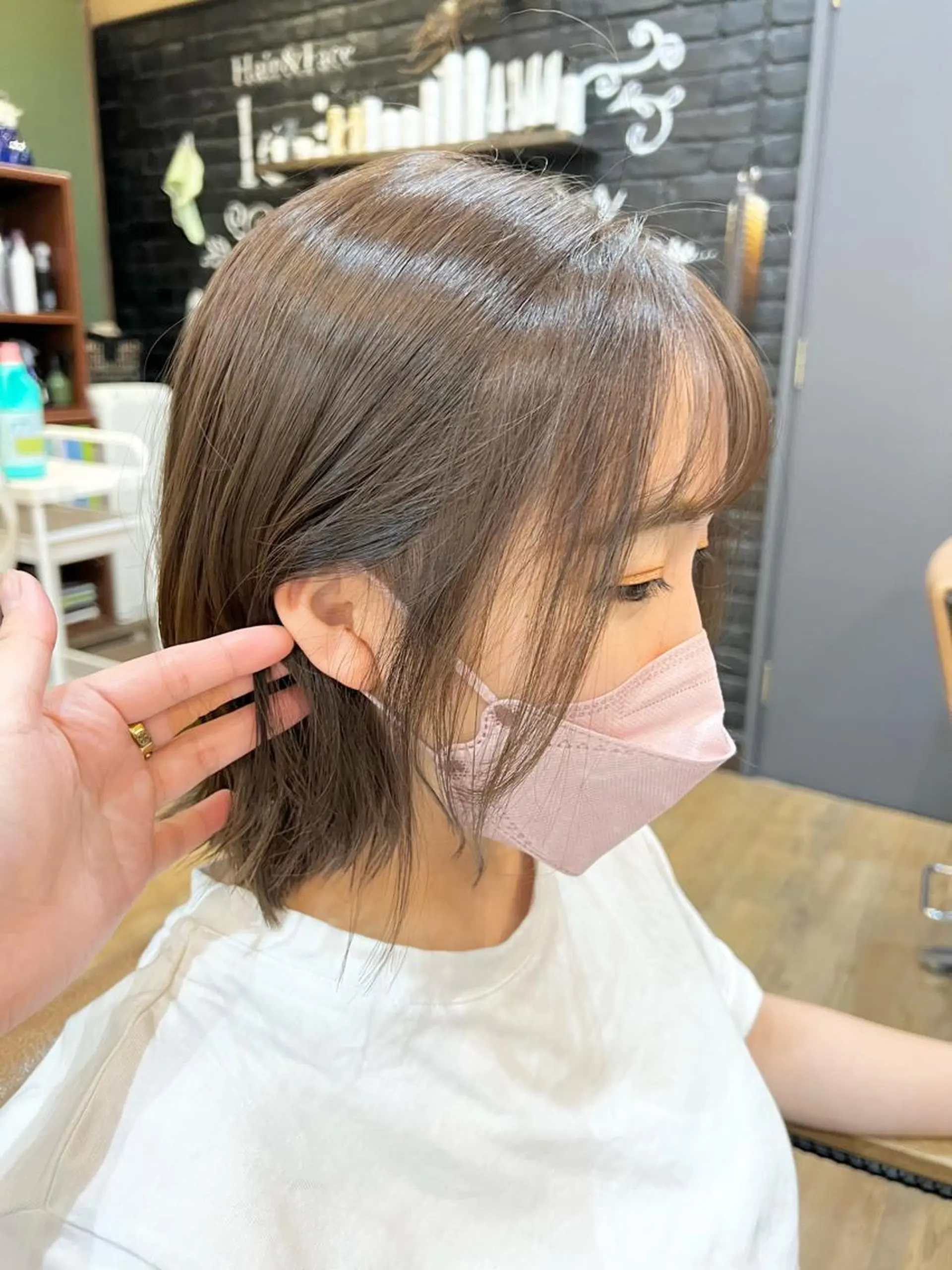 ミディアム カラー 透明感カラー オリーブカラー HairSalon SHIAN八王子店所属・SHIAN 八王子 🦋小林 美羅🦋のヘアスタイル
