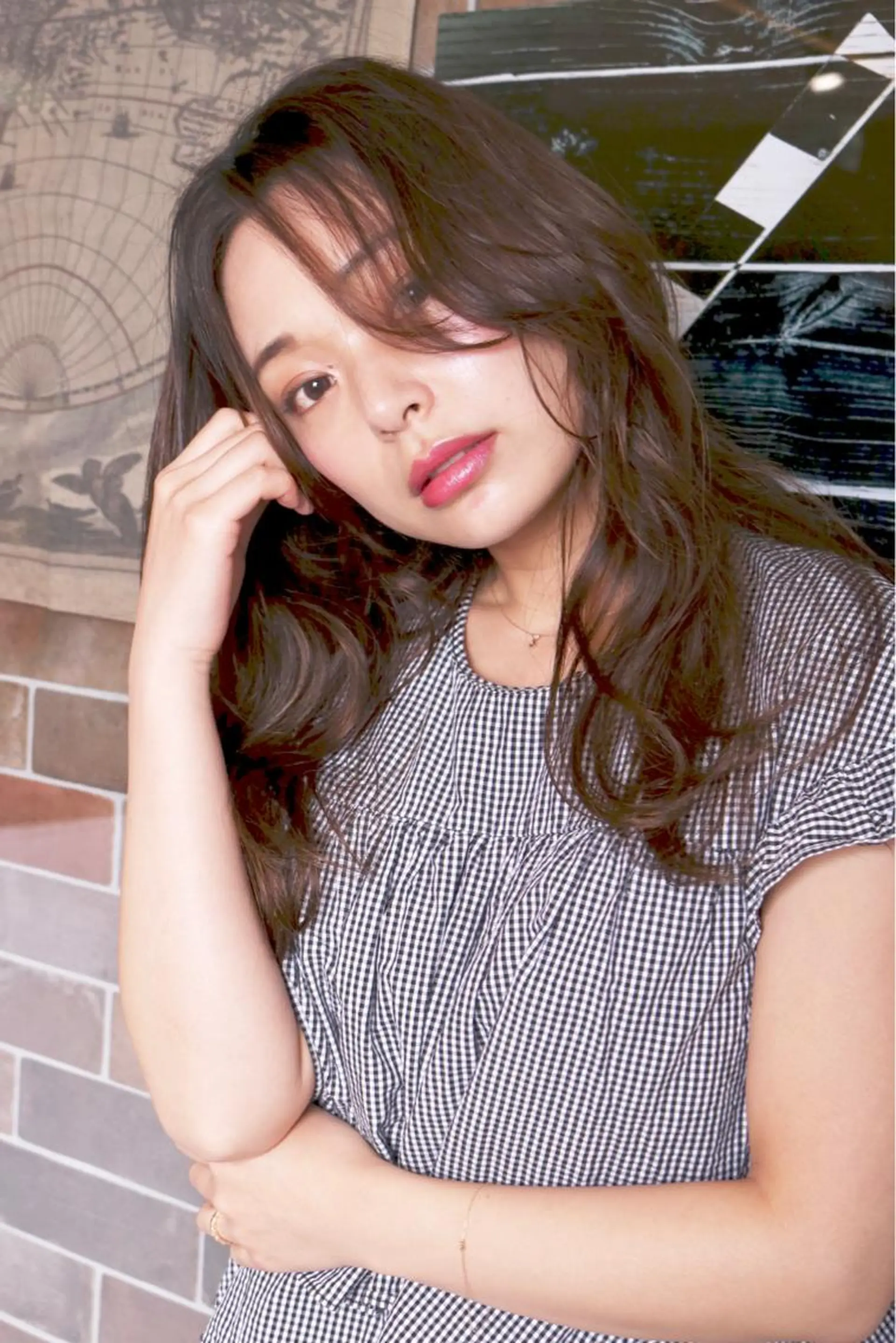 ロング パーマ さかい なつみのヘアスタイル