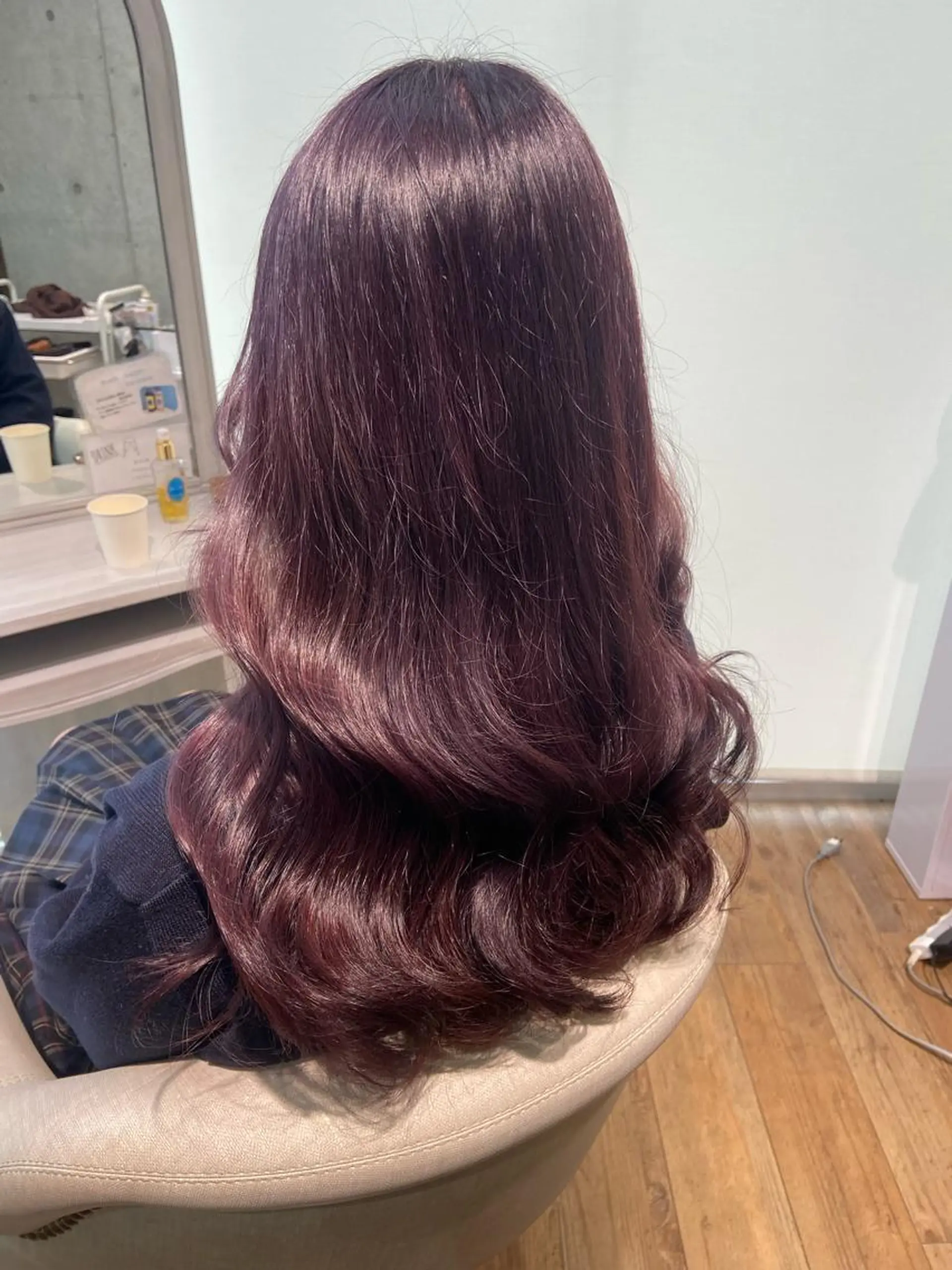 ロング カラー ヘアカラー トリートメント 🧸プルエクステ❤︎ ネイルKAO🧸のヘアスタイル